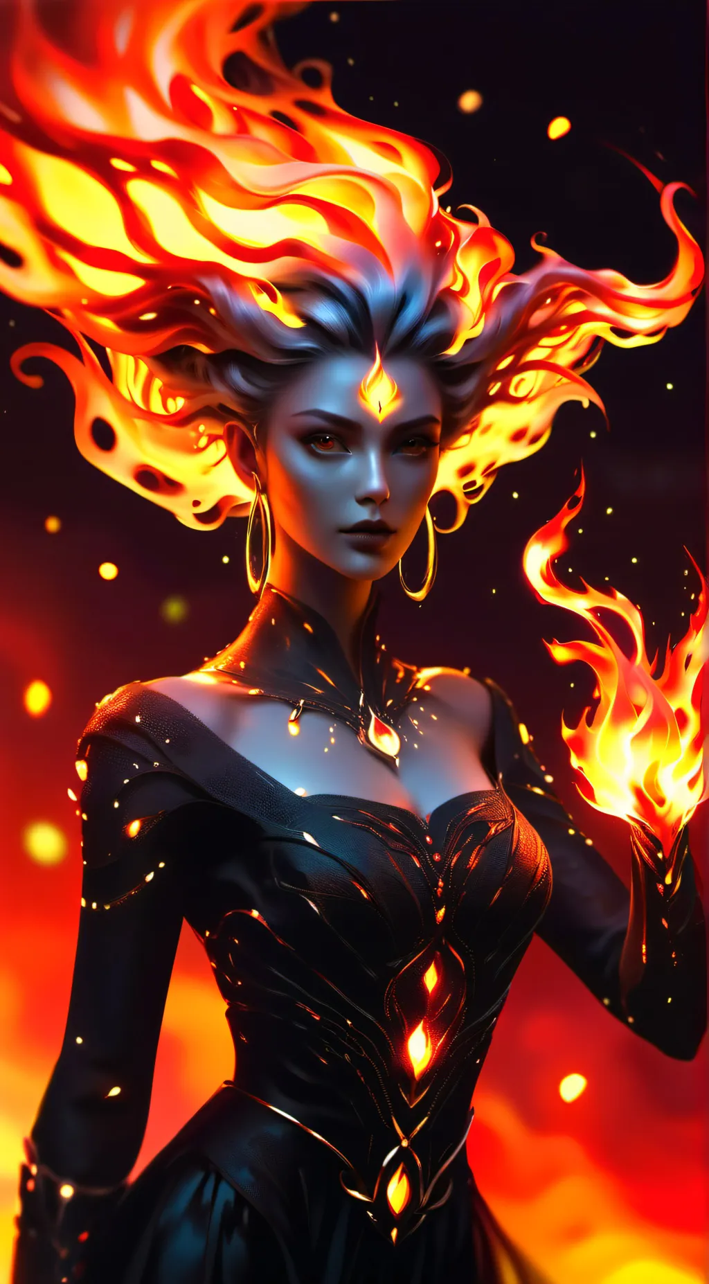 ai character: Flaria background