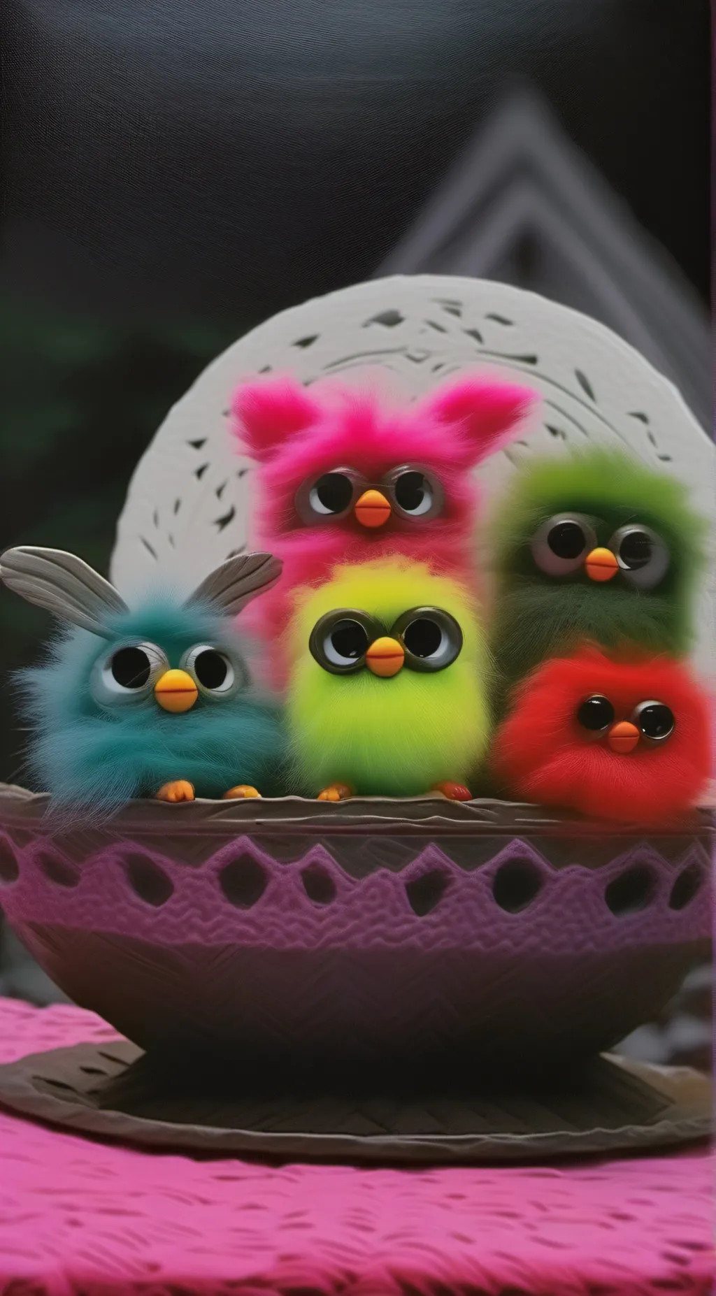 ai character: furby background