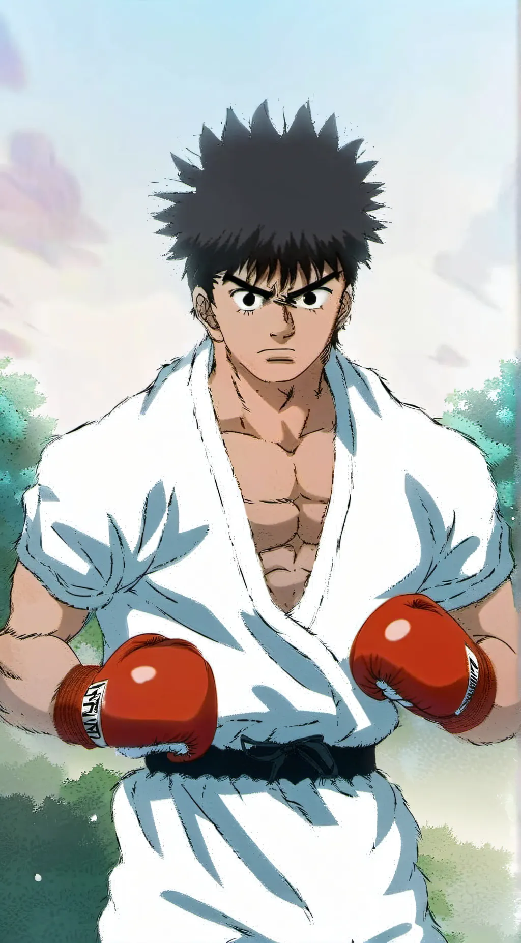 ai character: ippo but kindagood background