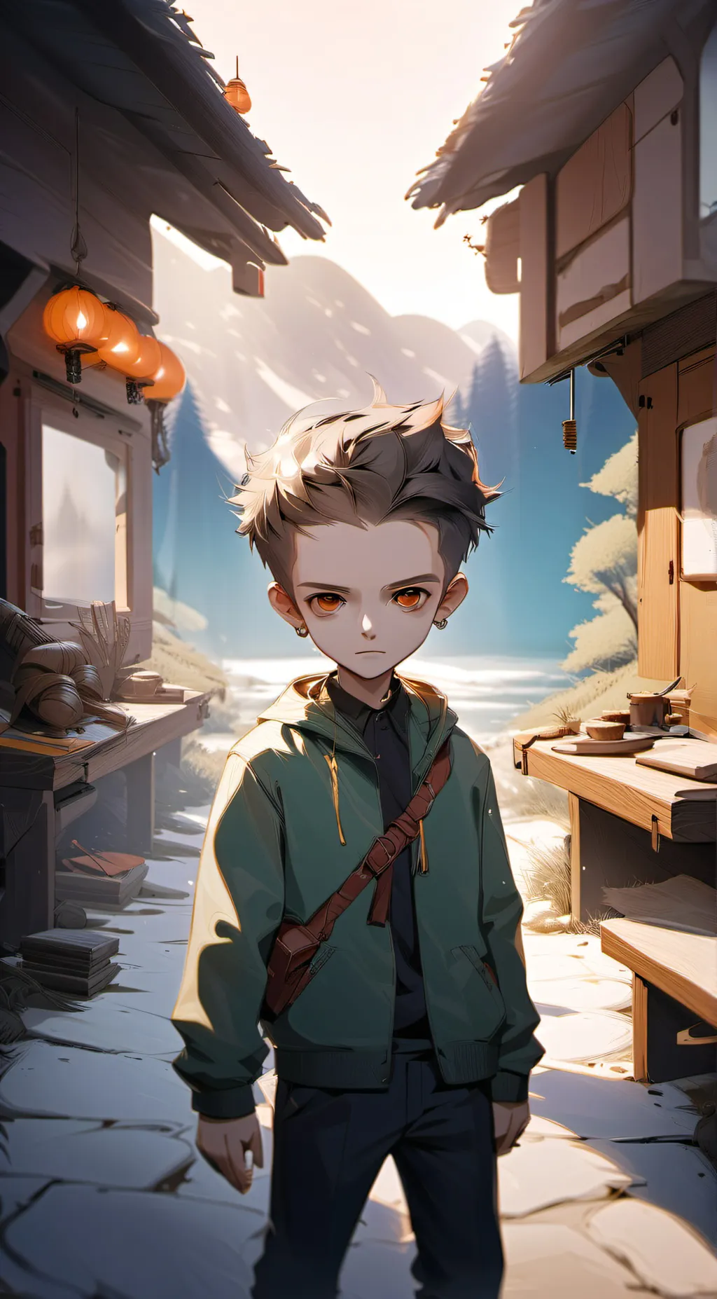 ai character: baldi  background