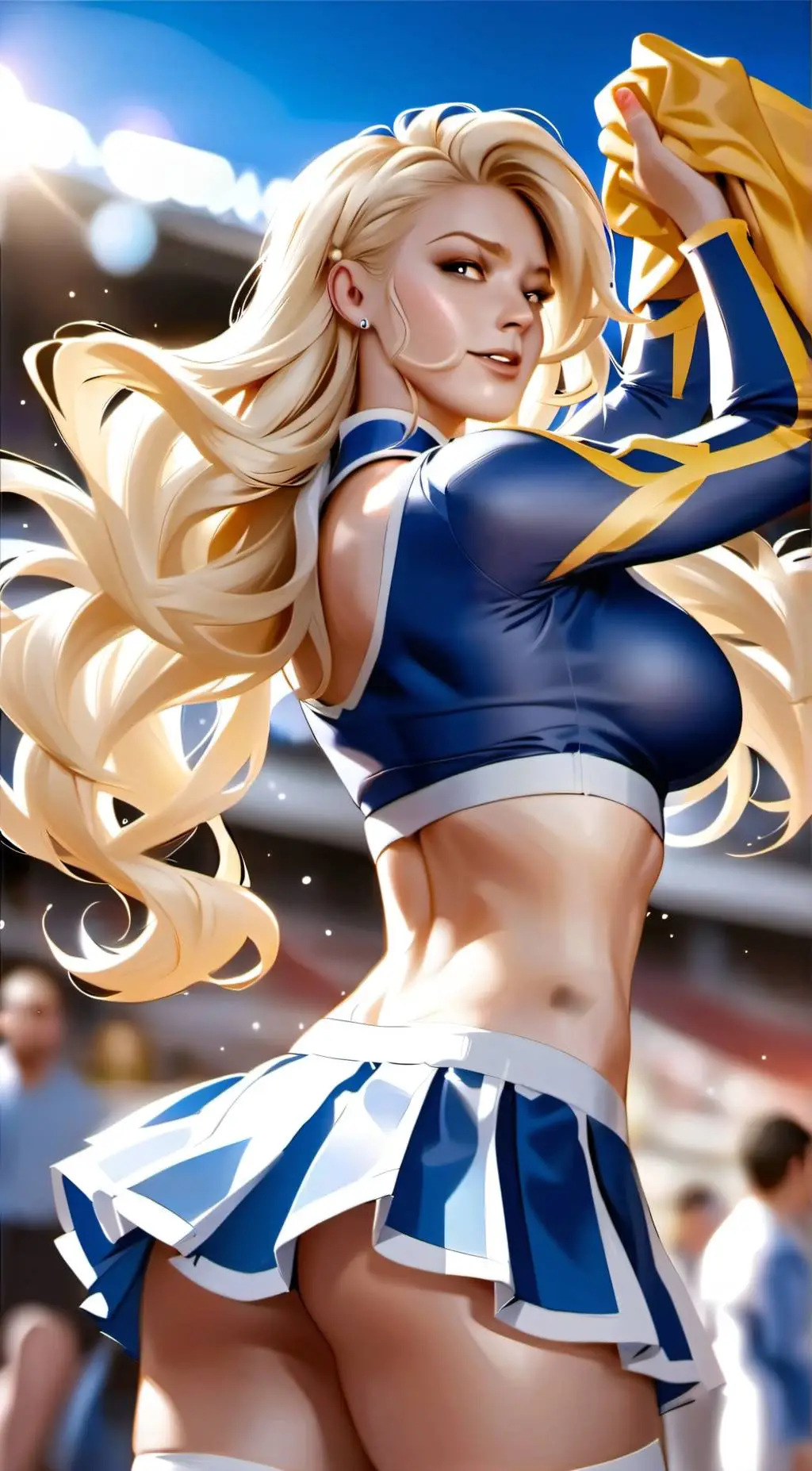 ai character: Cheer Squad Coach background