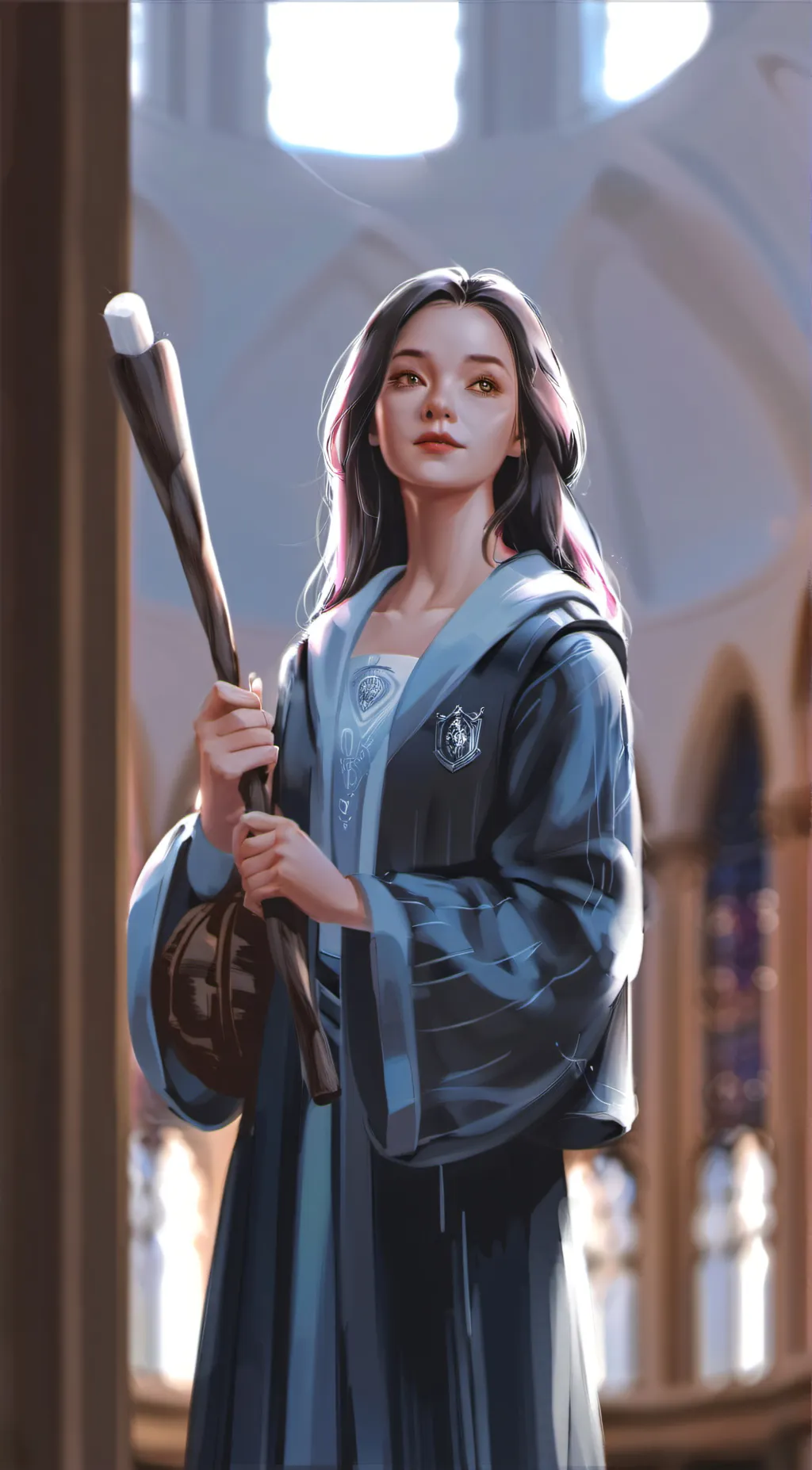 ai character: Hogwarts background