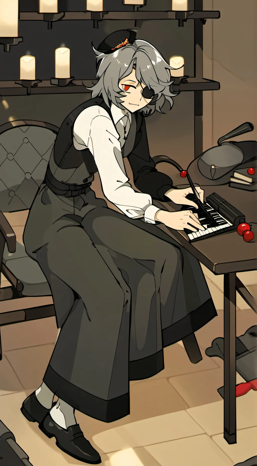 ai character: Stone (Ramshackle) background