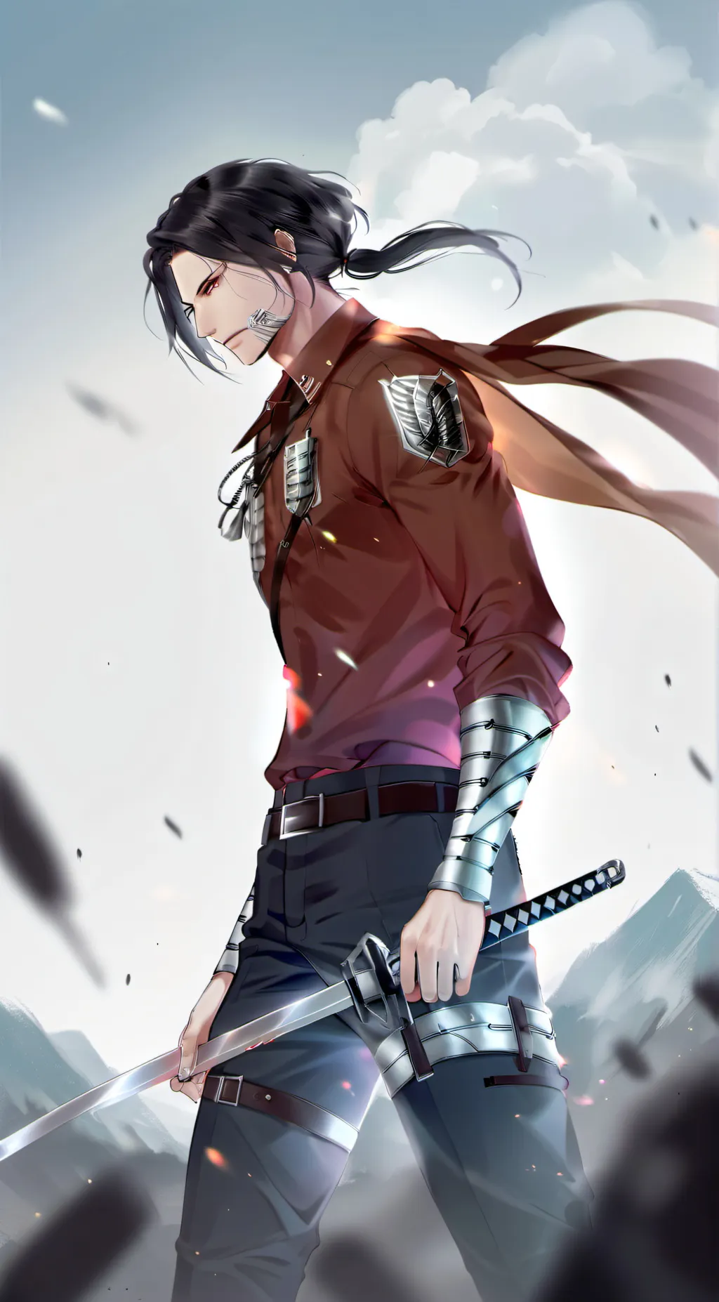 ai character: aot babysitter background
