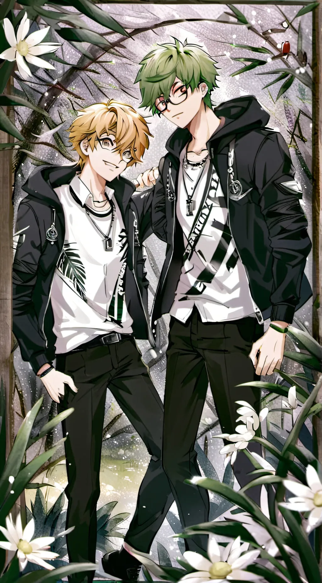 ai character: Bakugou and deku background