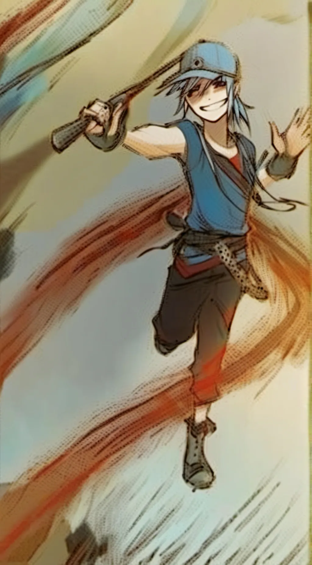 ai character: 2D background