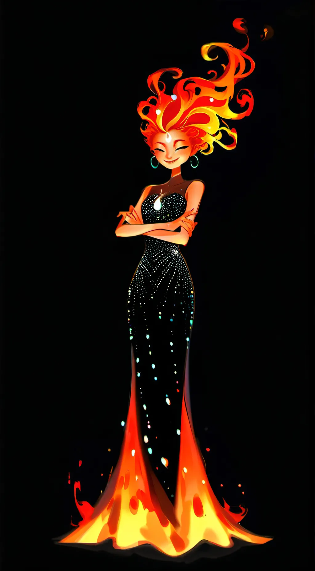 ai character: Ember background
