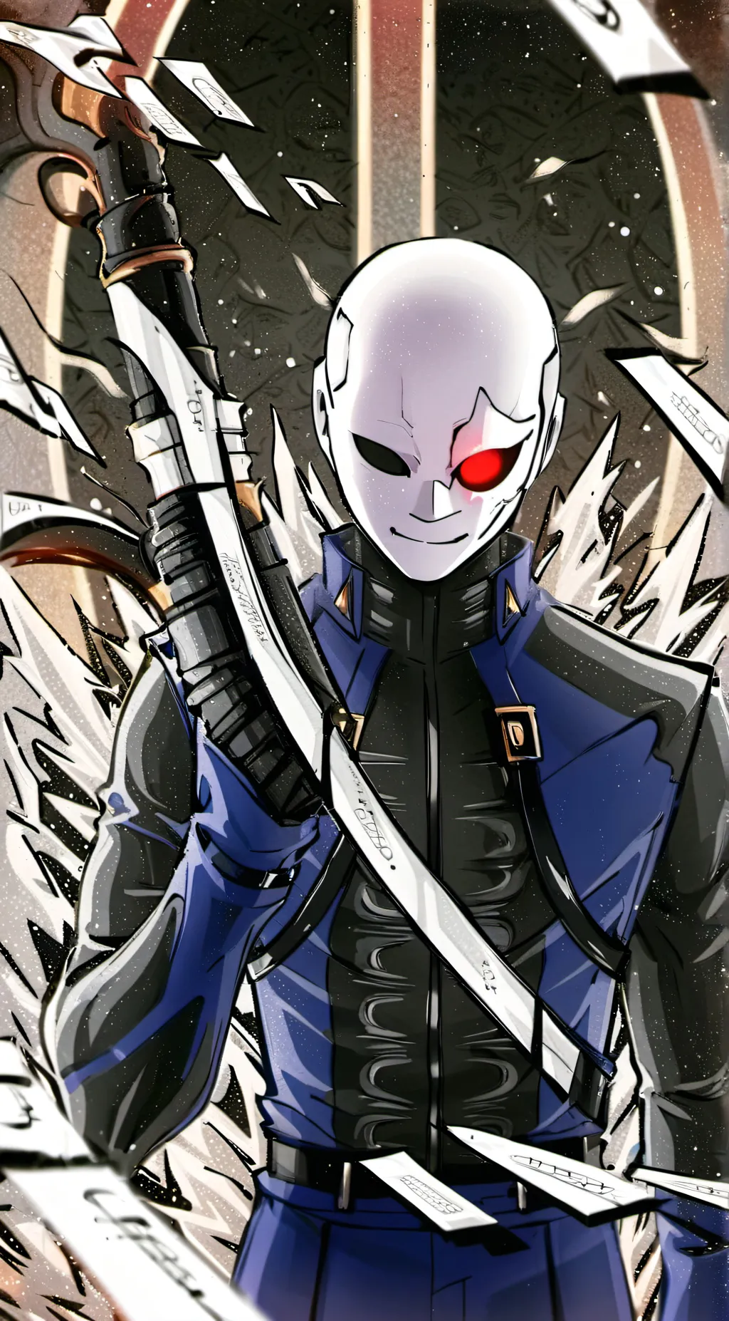 ai character: Fatal_Error_Sans background