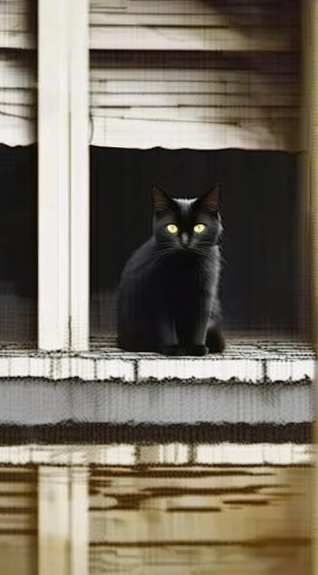 ai character: Black cat background