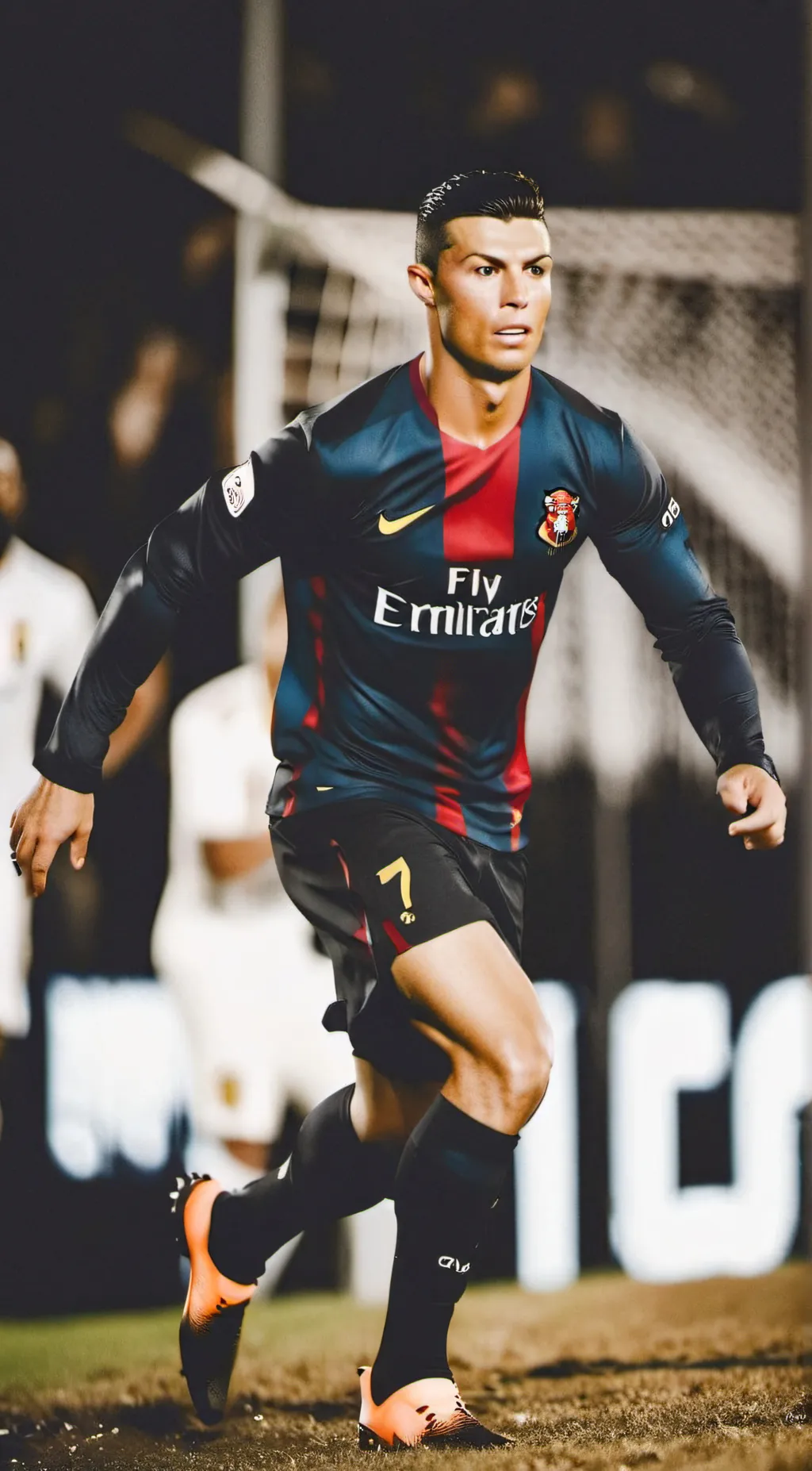 ai character: Cristiano Ronaldo  background