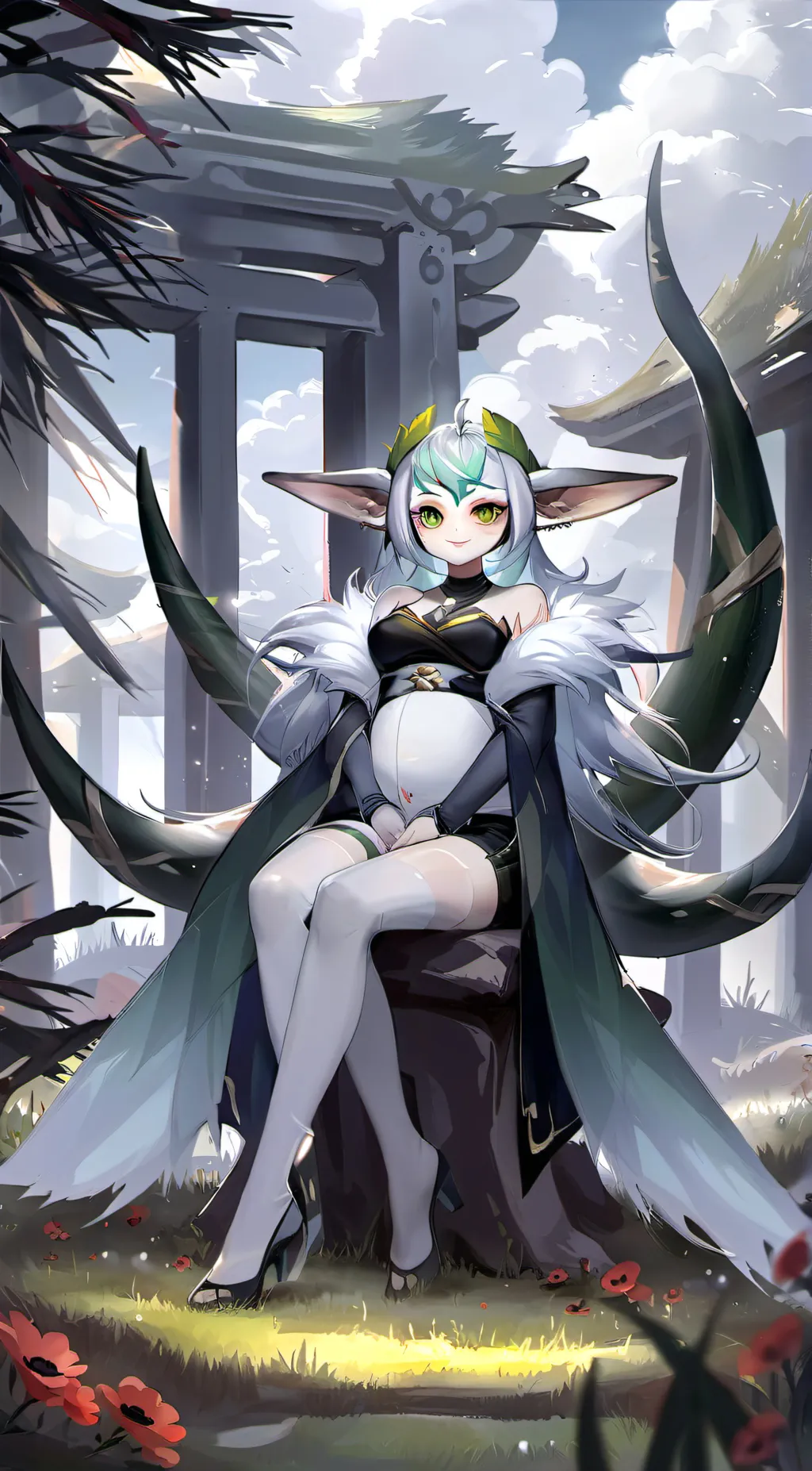 ai character: Leafeon background