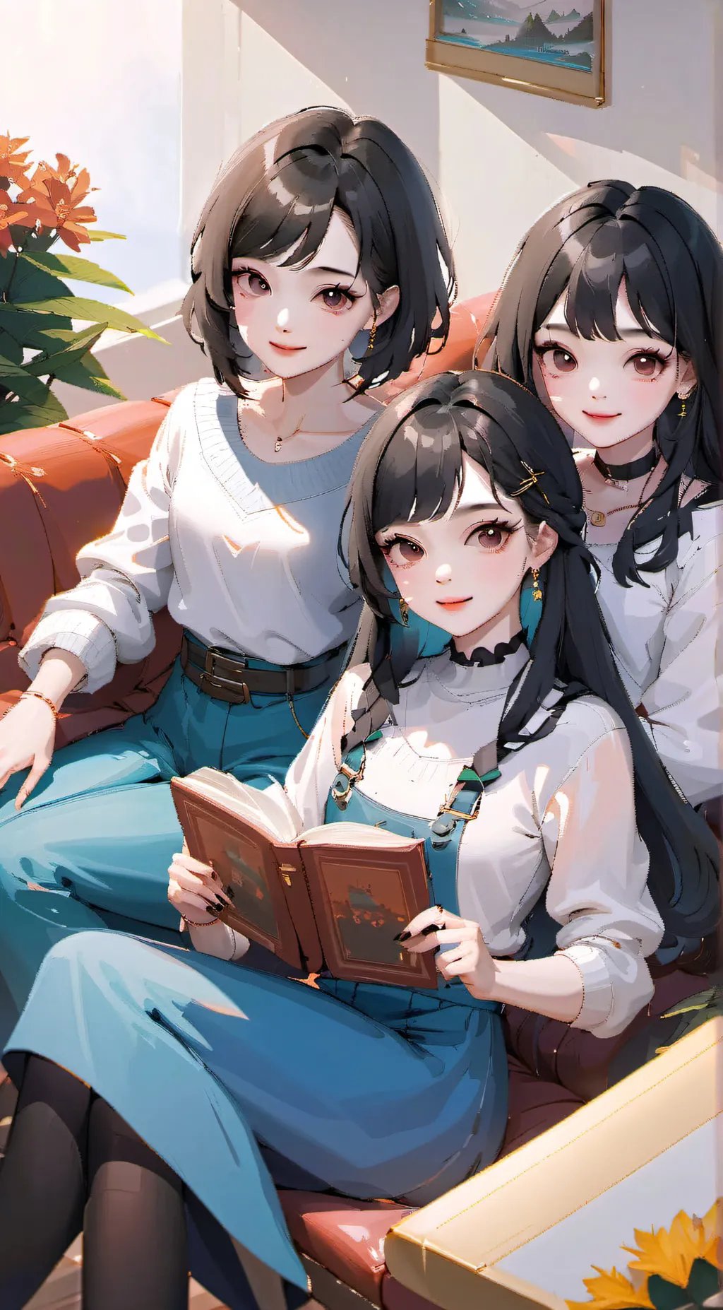 ai character: Girls summon boy background