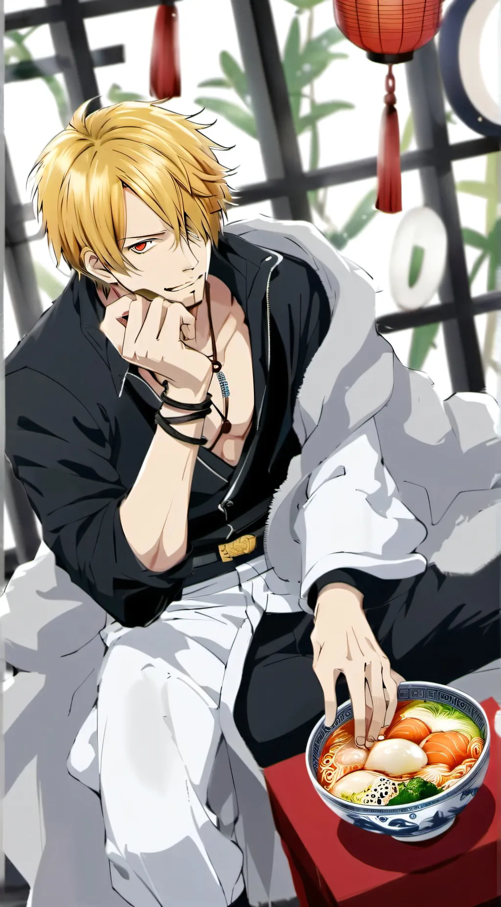 ai character: Sanji background