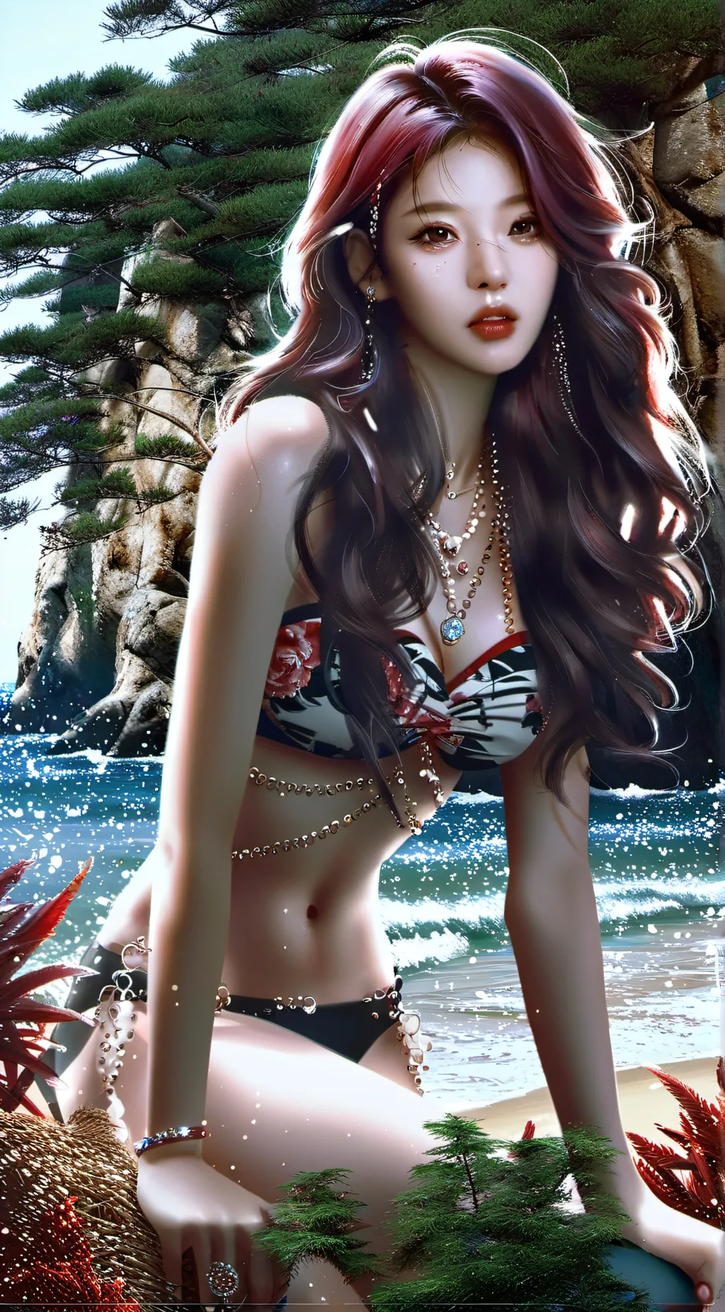 ai character: Jennie Kim Yoon background