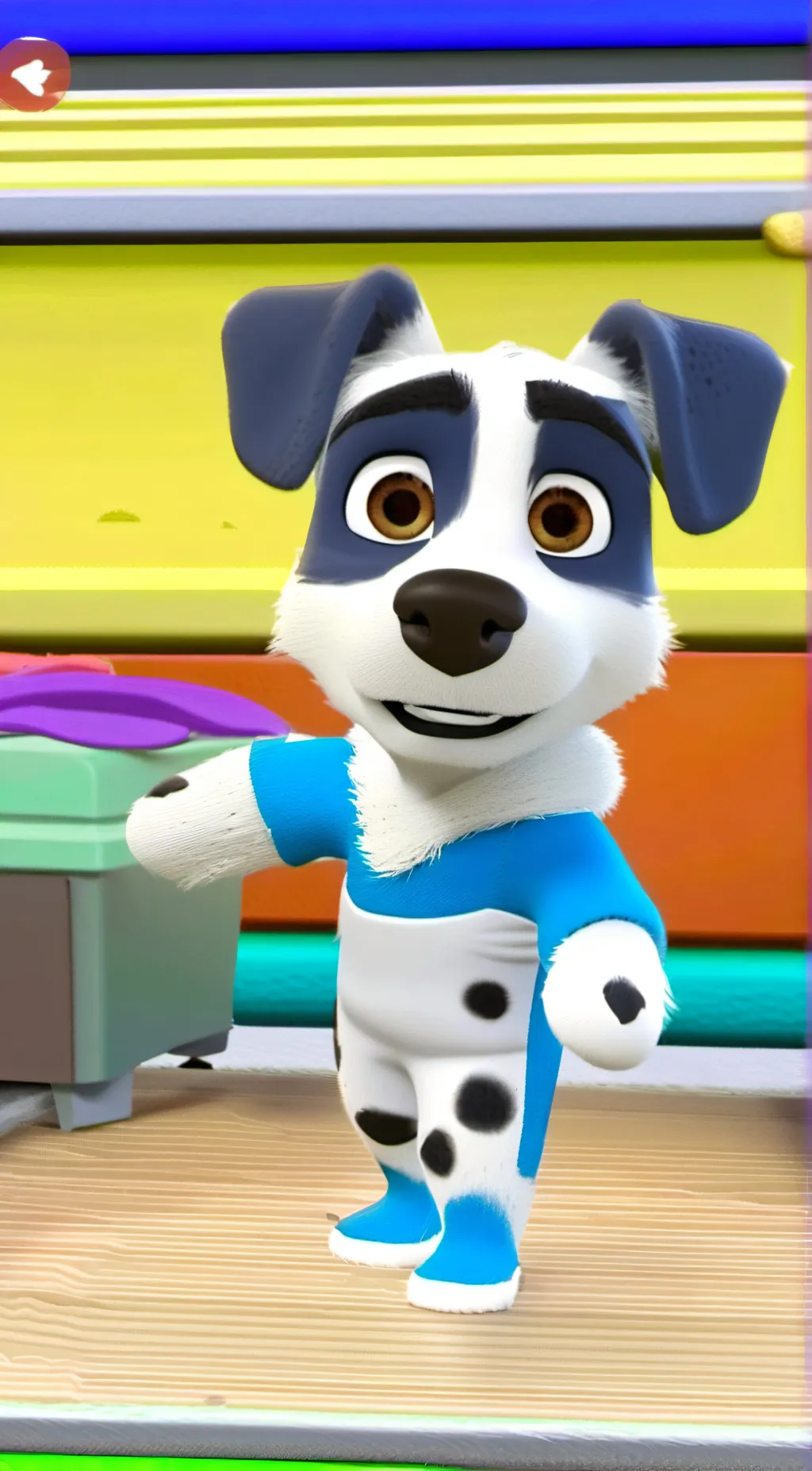 ai character: Talking Hank background