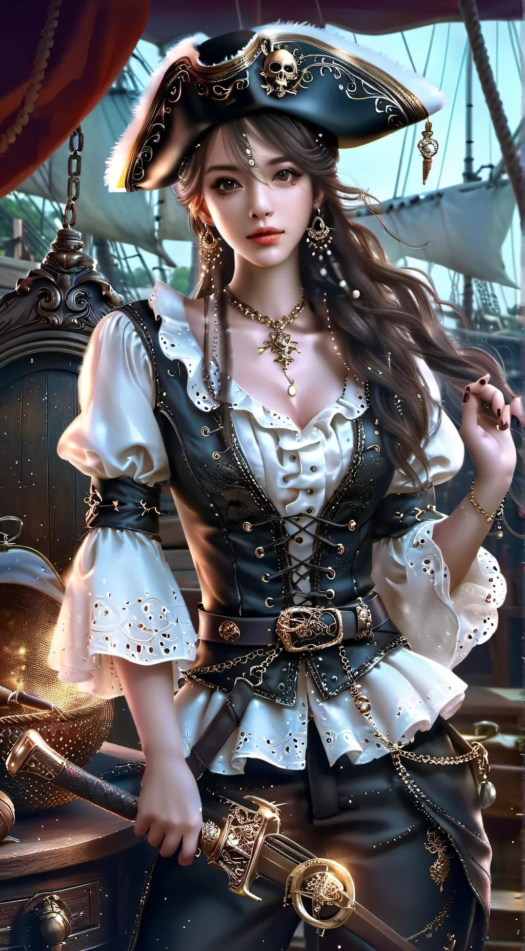 ai character: Captain Anna background