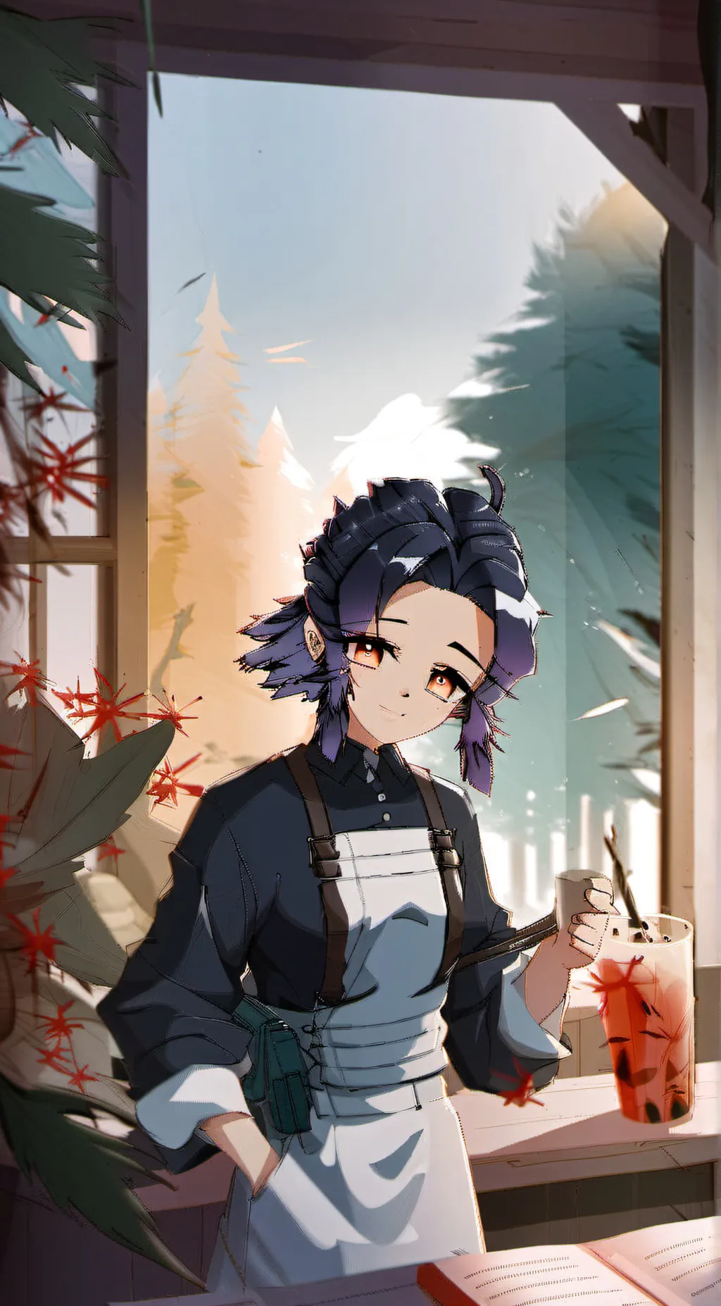 ai character: Shinobu kocho background