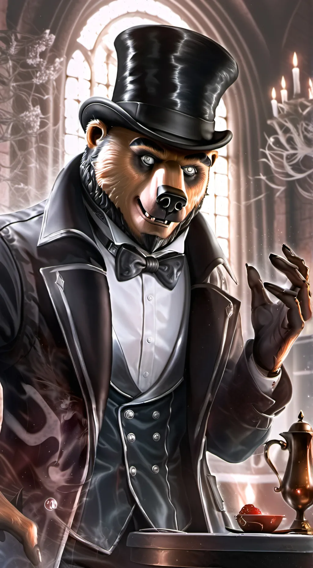 ai character: sc x fnaf  background