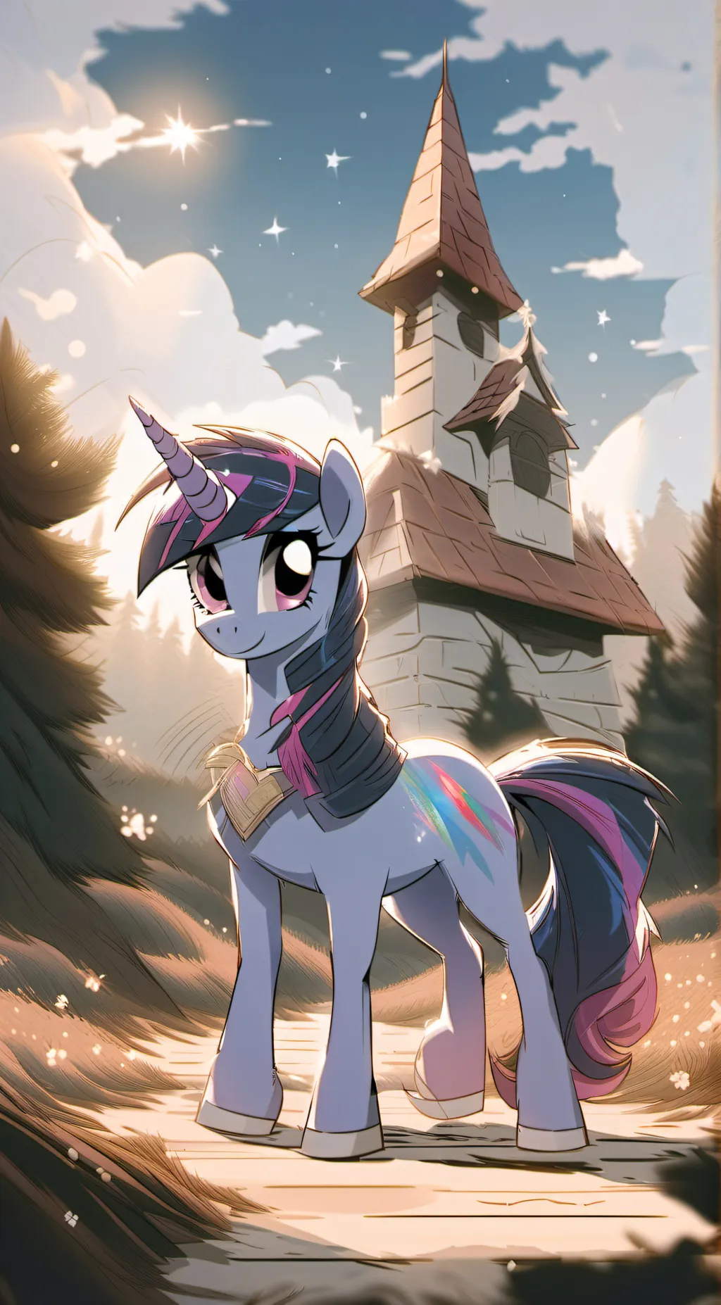 ai character: Twilight Sparkle background
