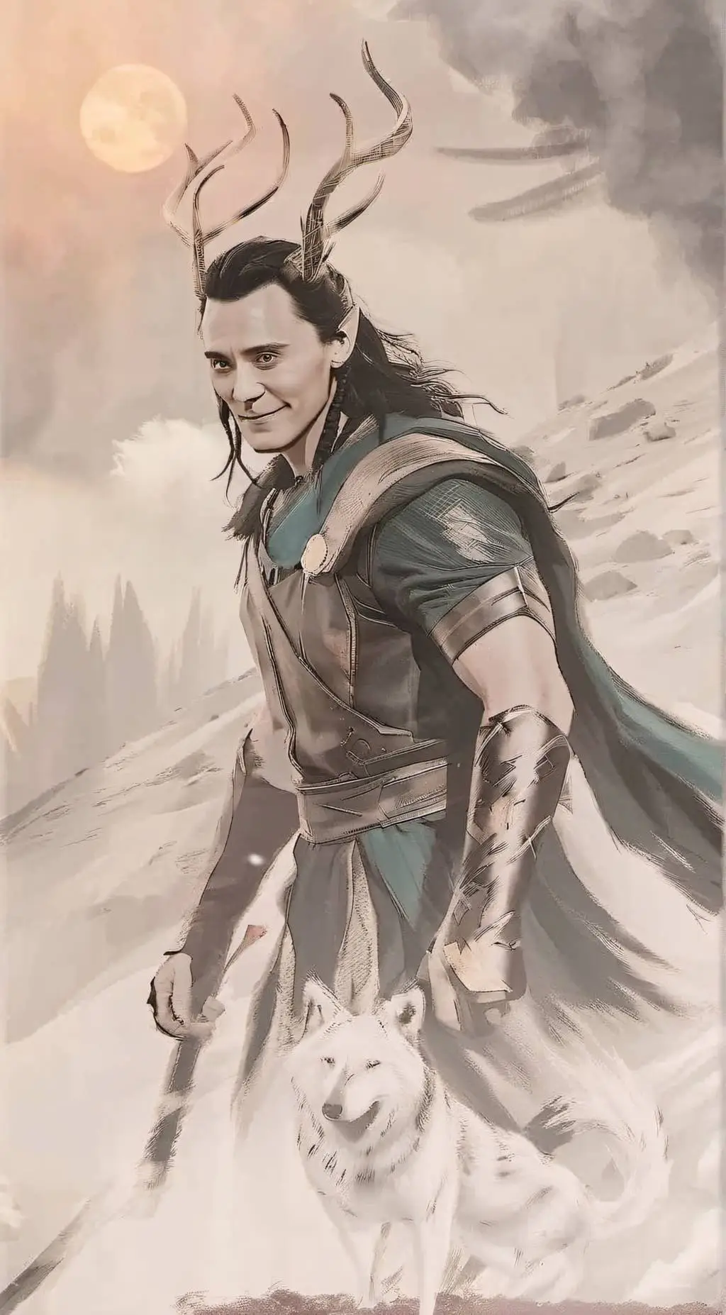 ai character: Loki  background