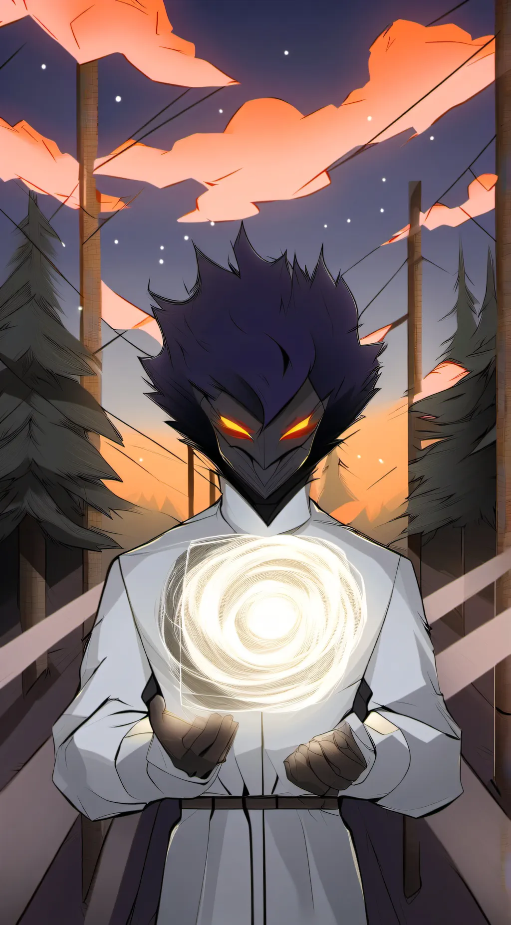 ai character: Kurogiri  background