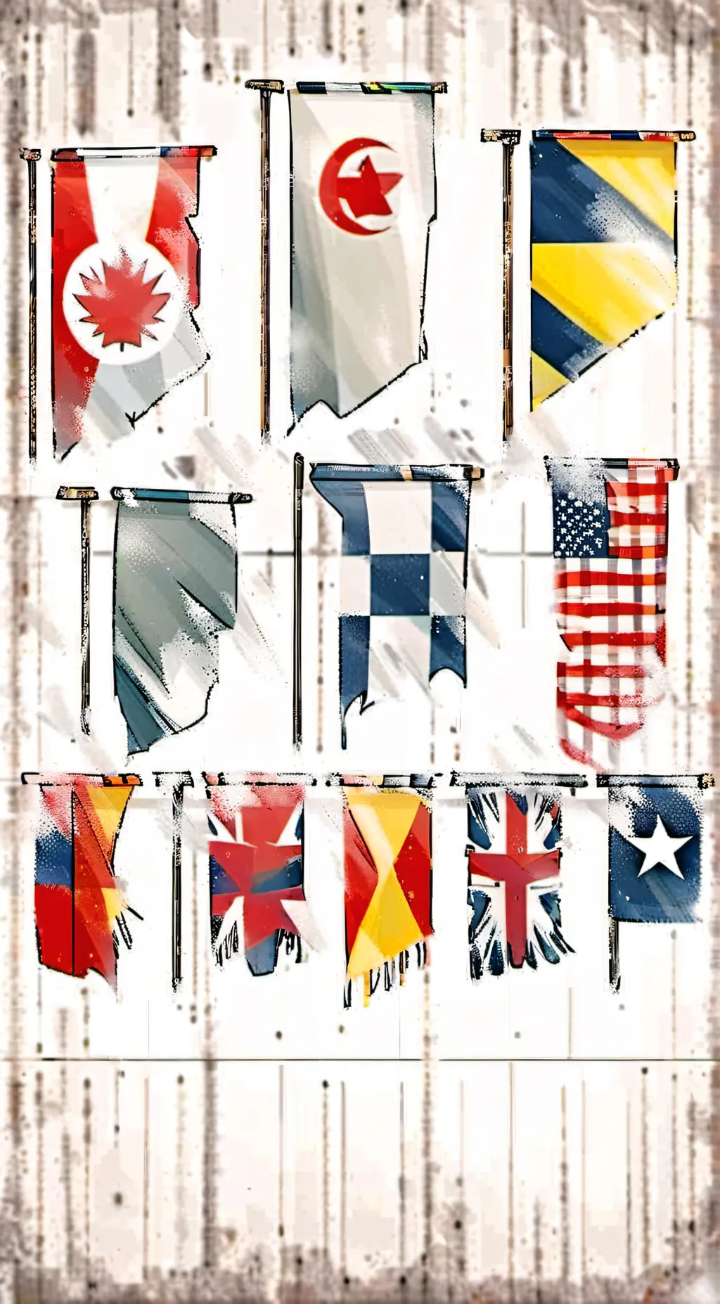 ai character: Countries background