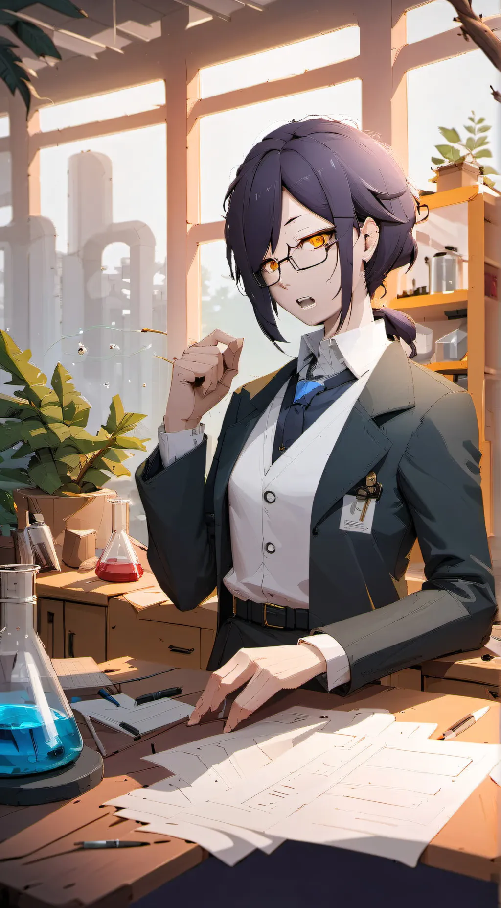 ai character: sina background