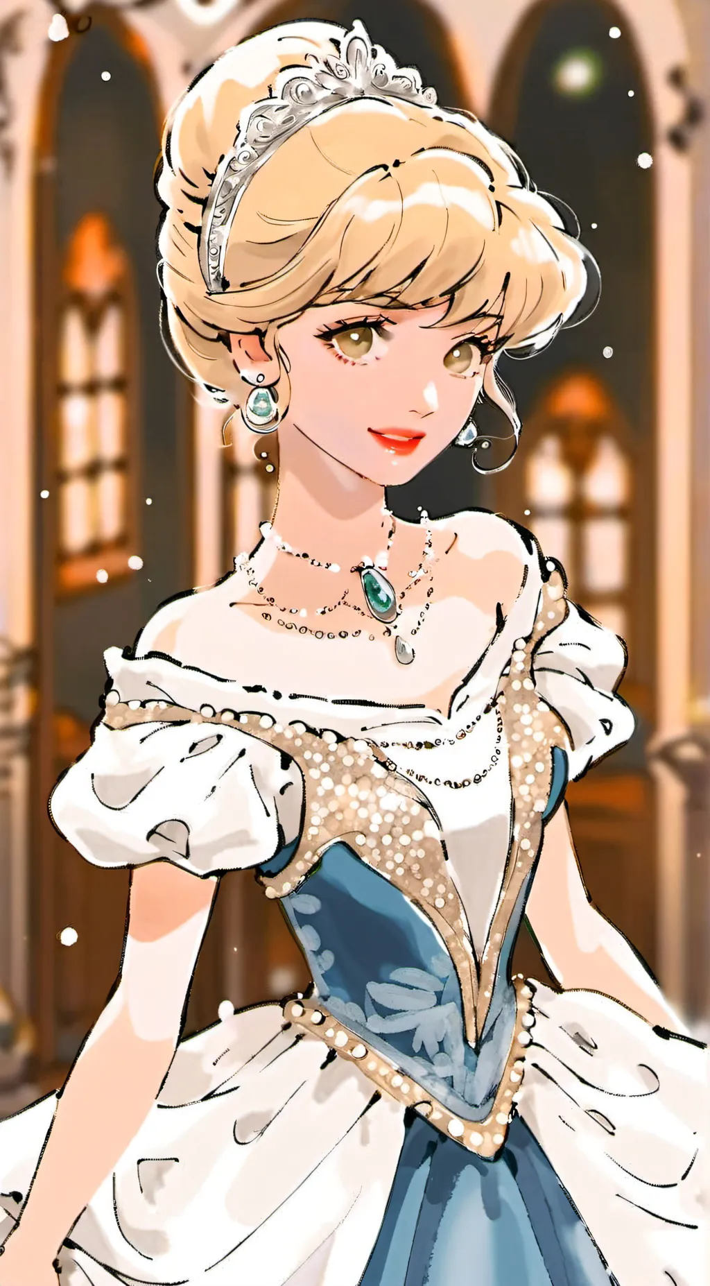 ai character: Cinderella background