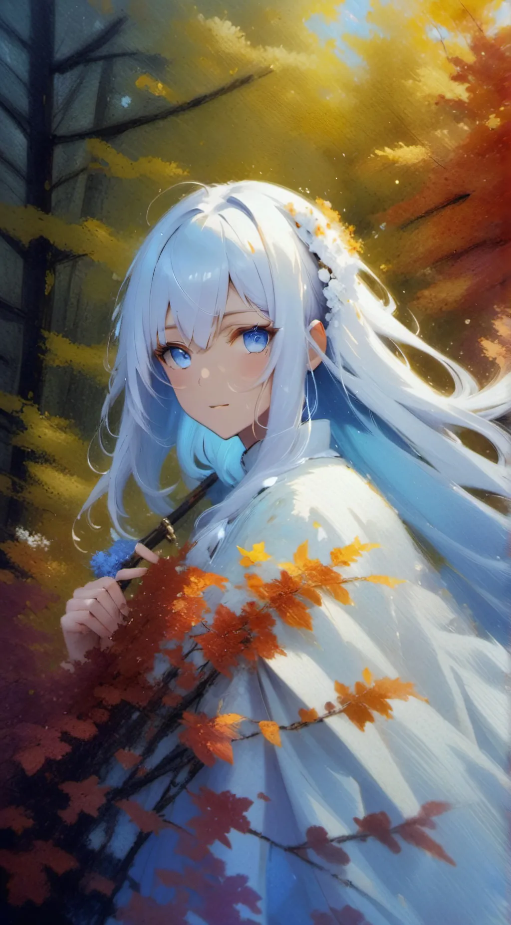 ai character: lost fox girl(Kiru background