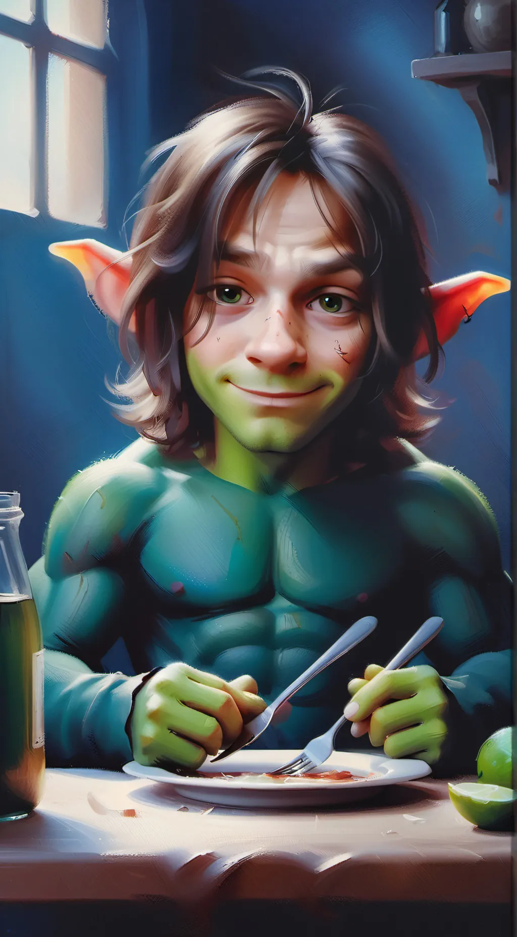 ai character: kitchen goblin background