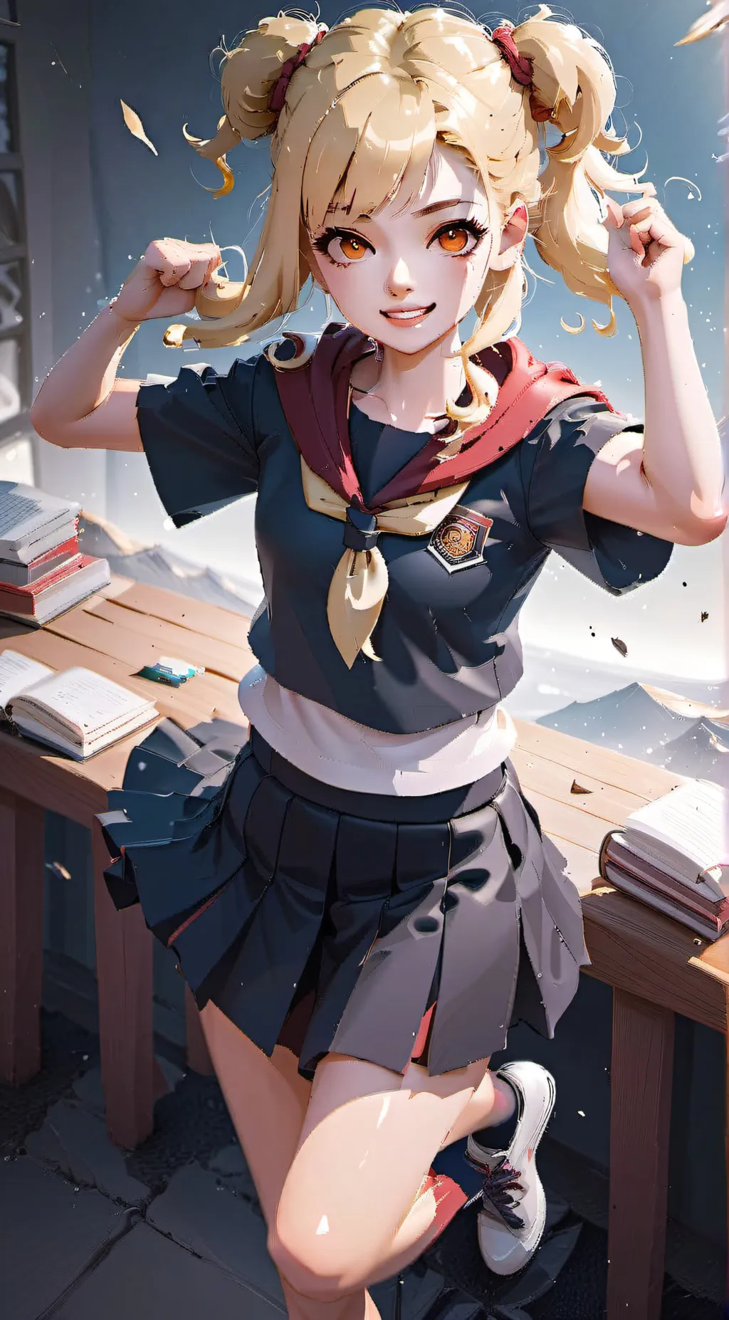 ai character: Toga background