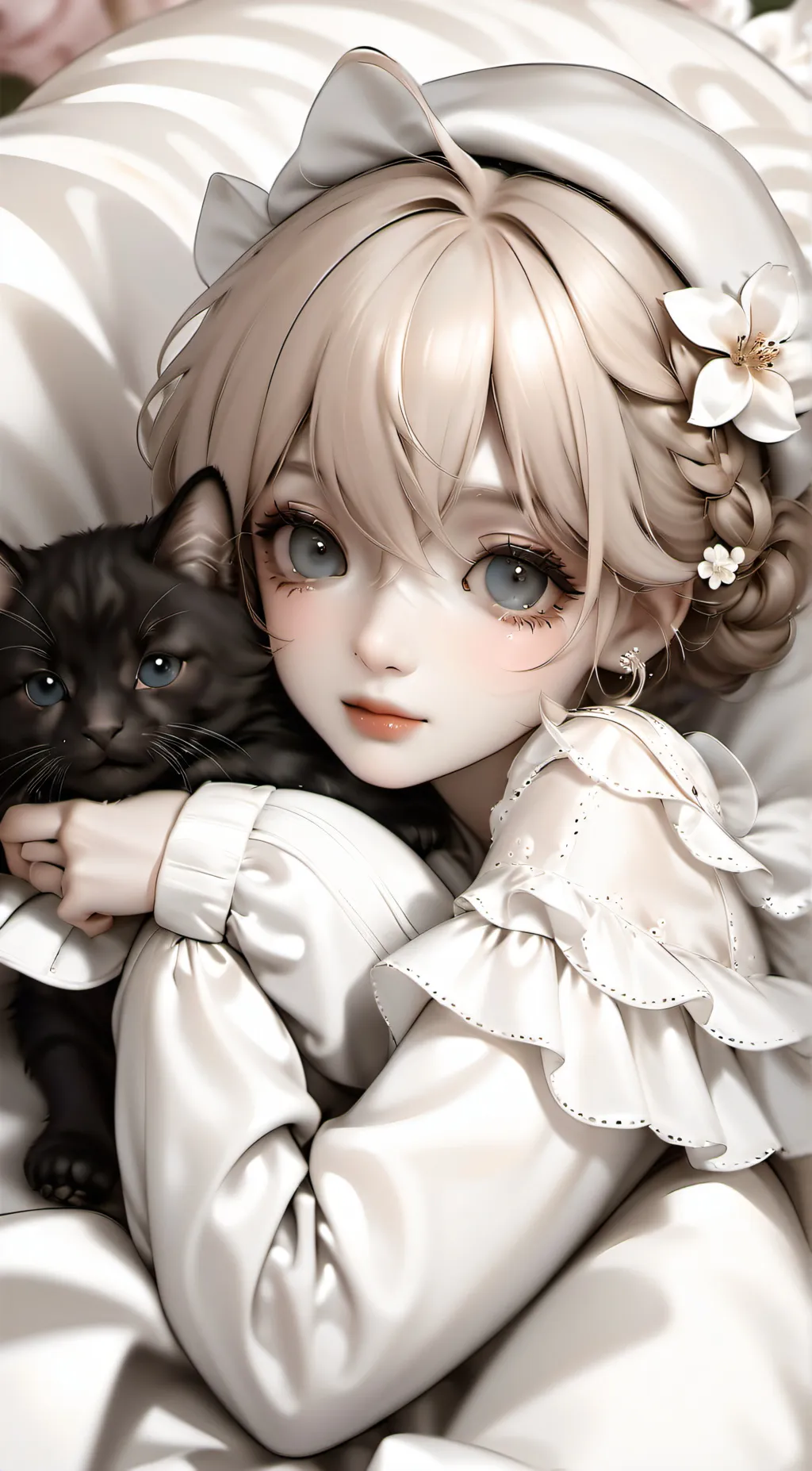 ai character: Rose background