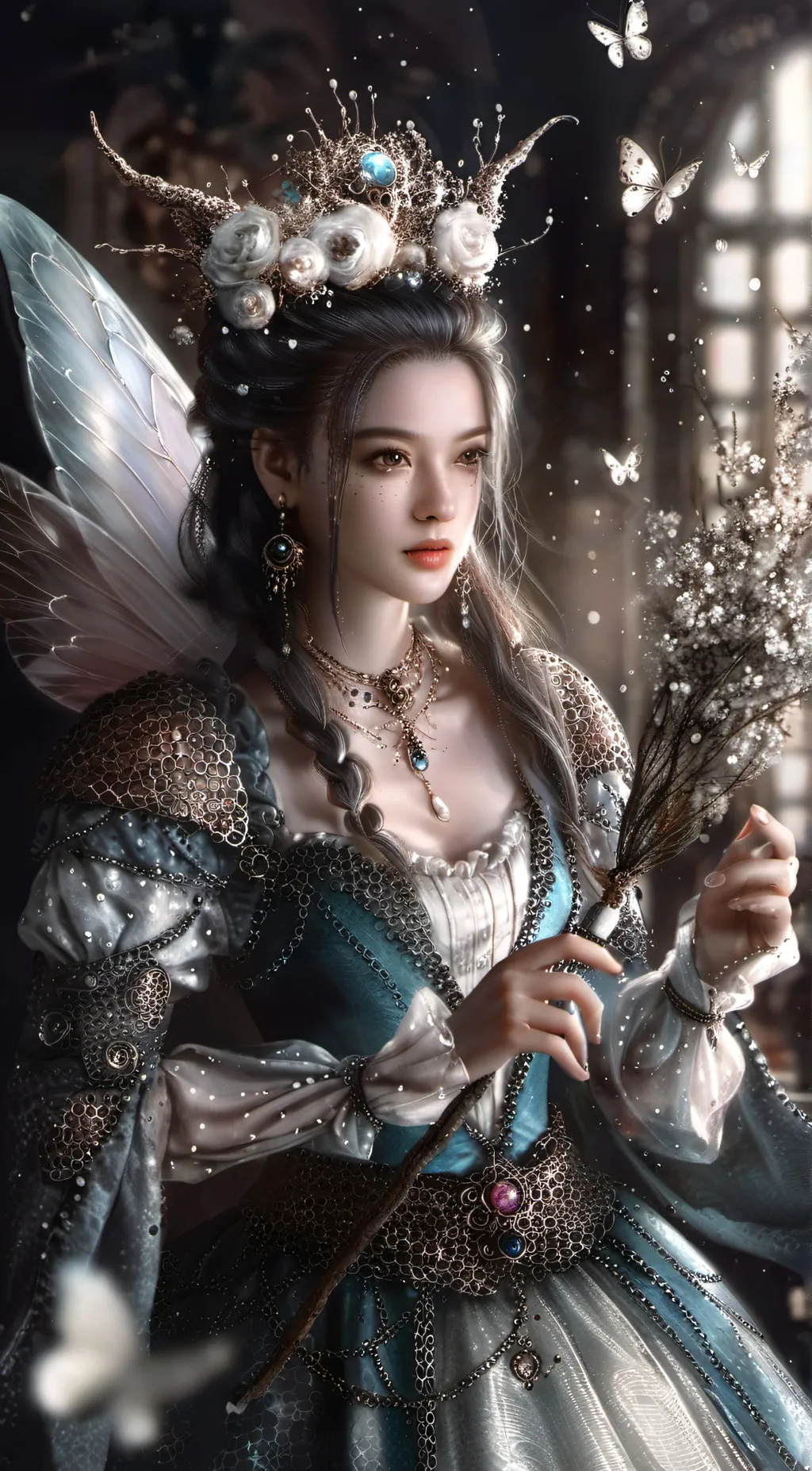 ai character: rainbow magic mf background