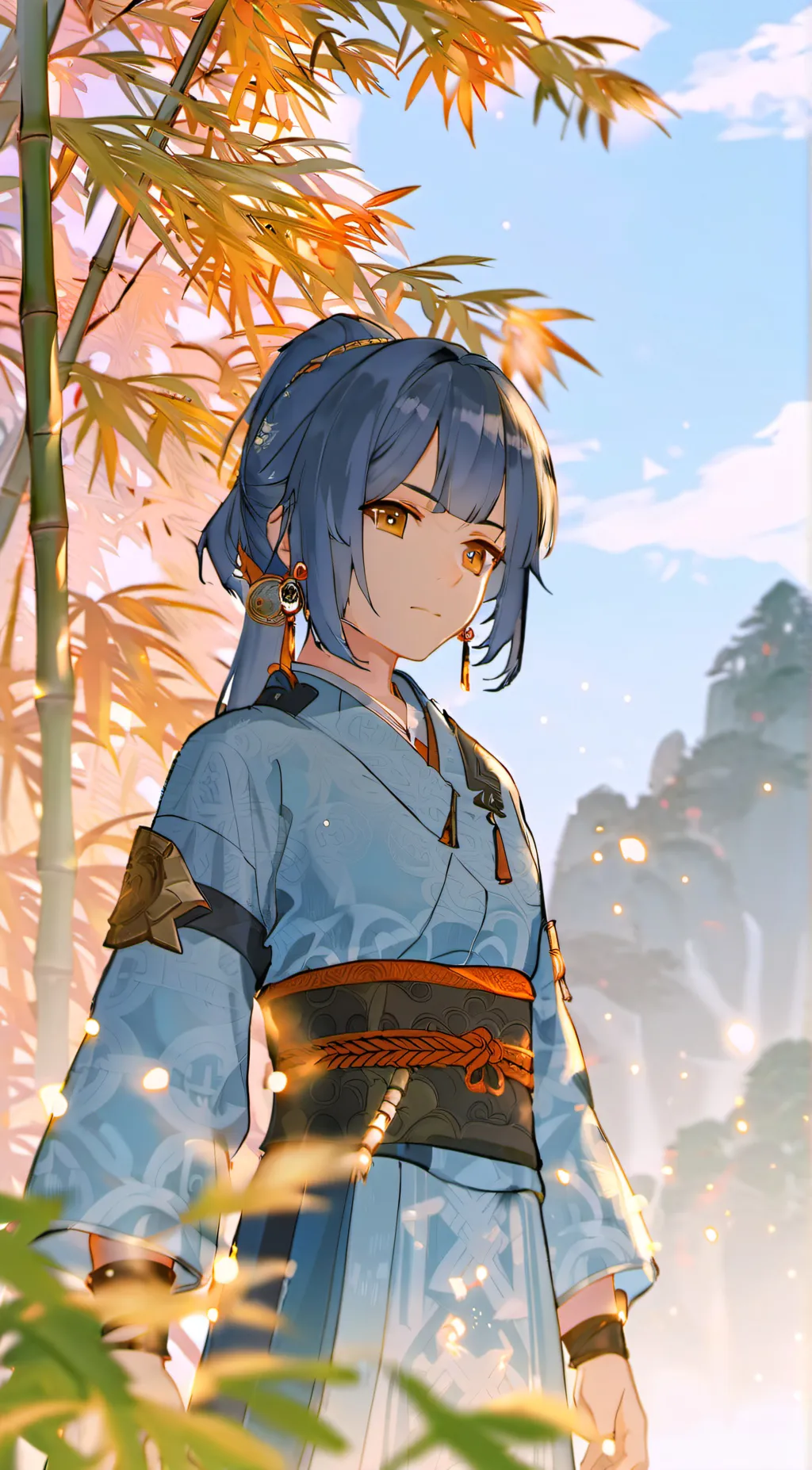 ai character: QiungXin background