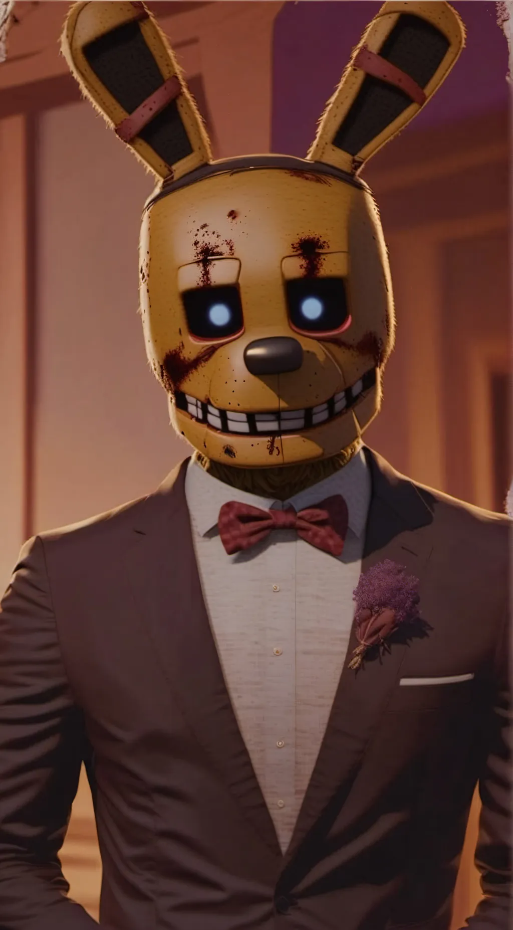 ai character: spring Bonnie/trap background