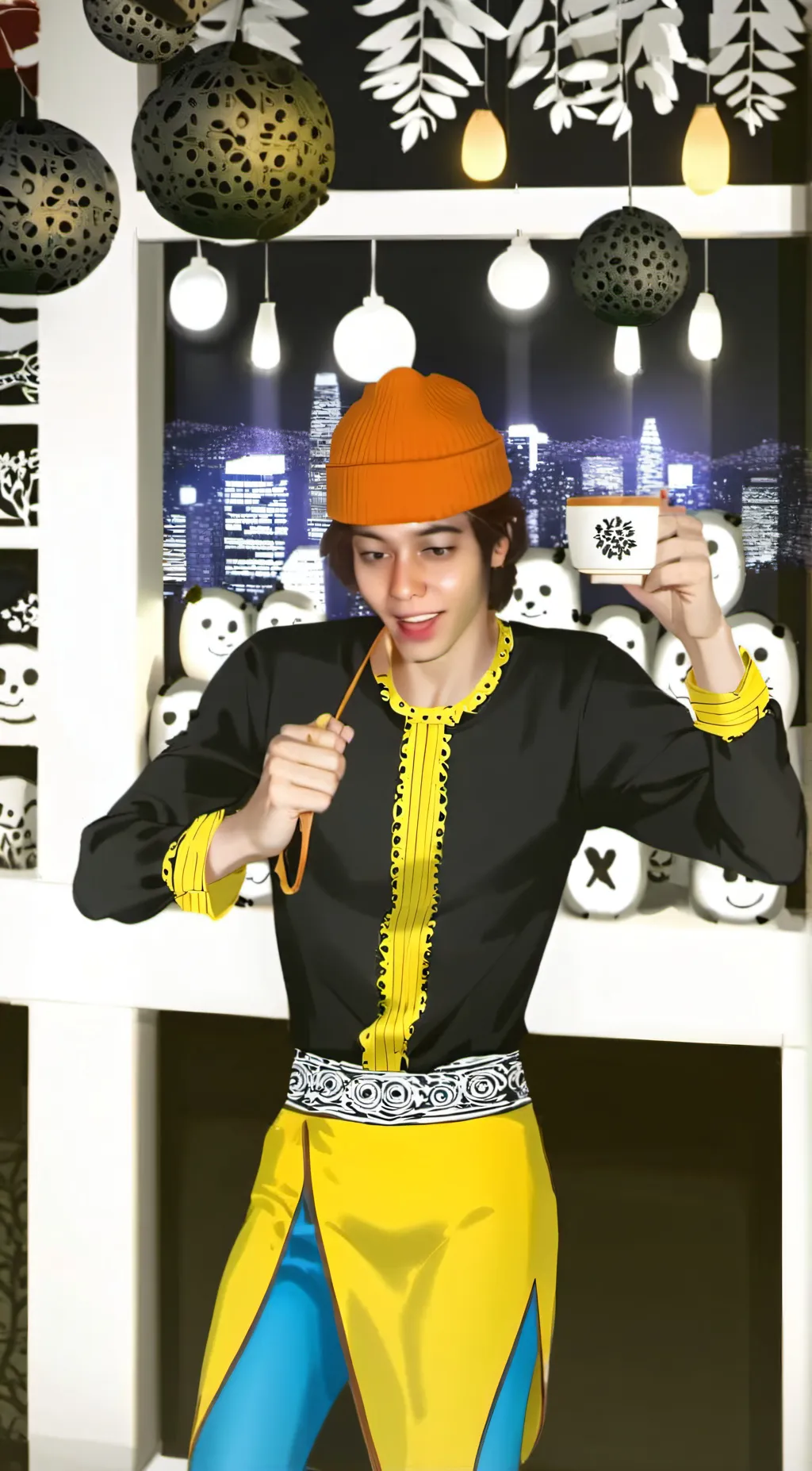 ai character: pepe parker background