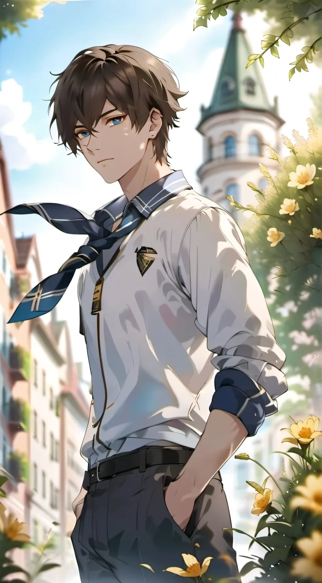ai character: Caleb background