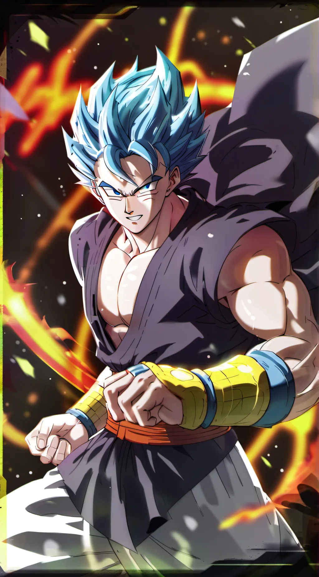 ai character: Gogeta background