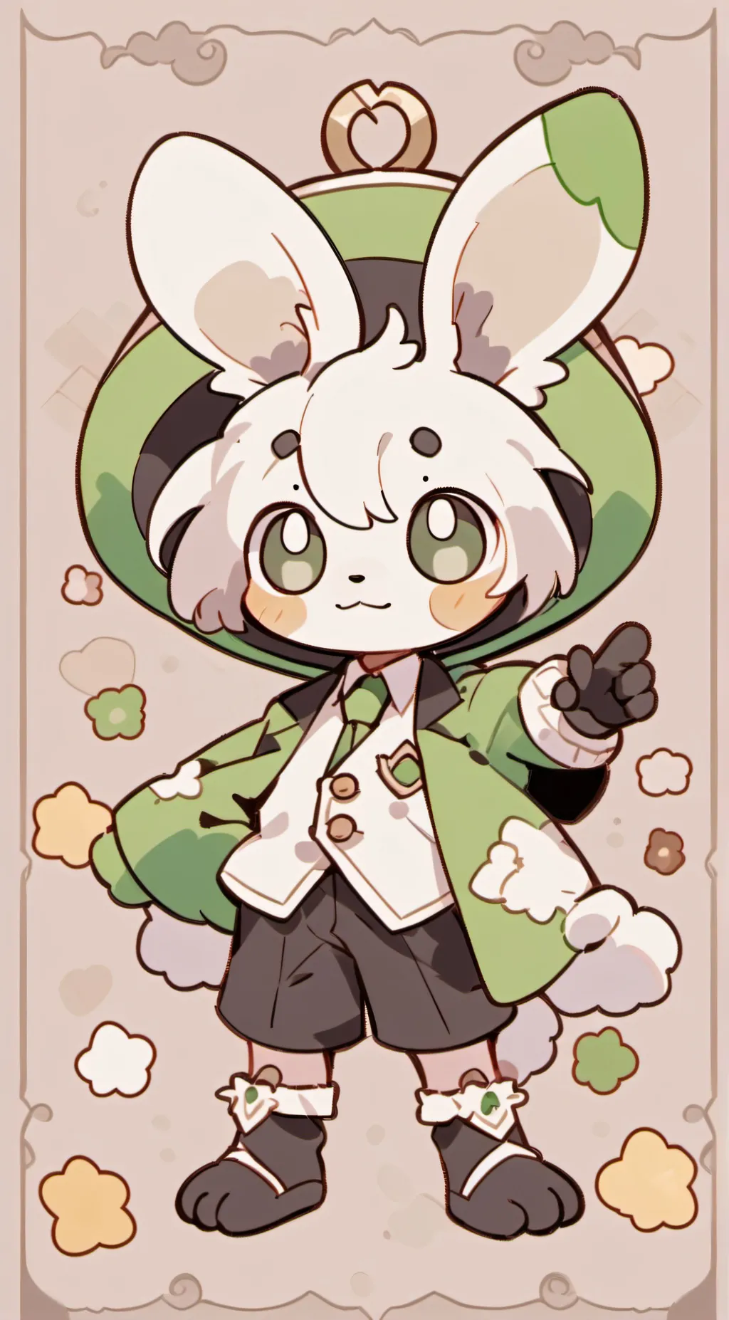 ai character: Hoppy Hopsctoch background