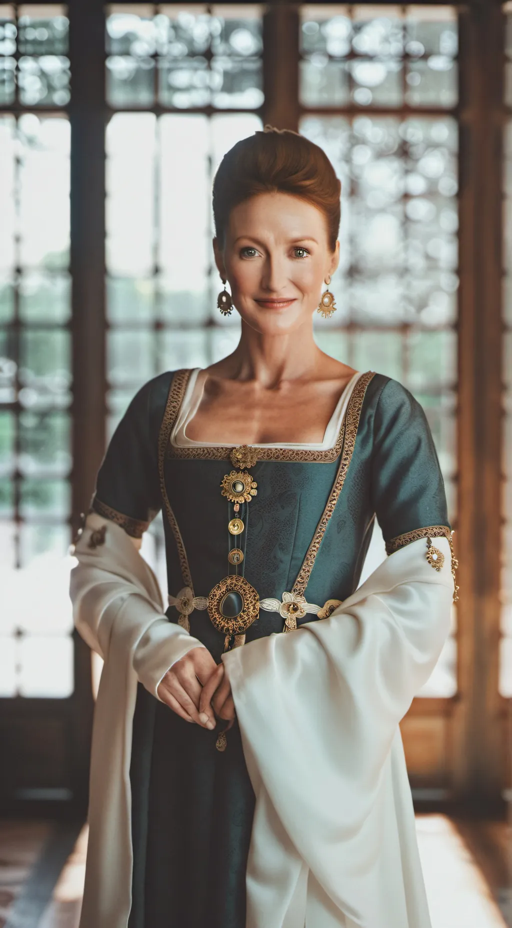 ai character: Jane Seymour  background