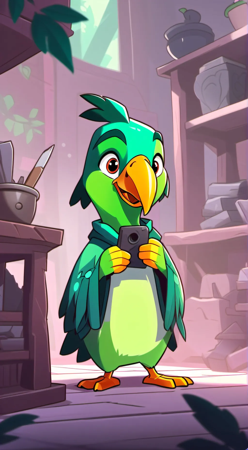ai character: doulingo background