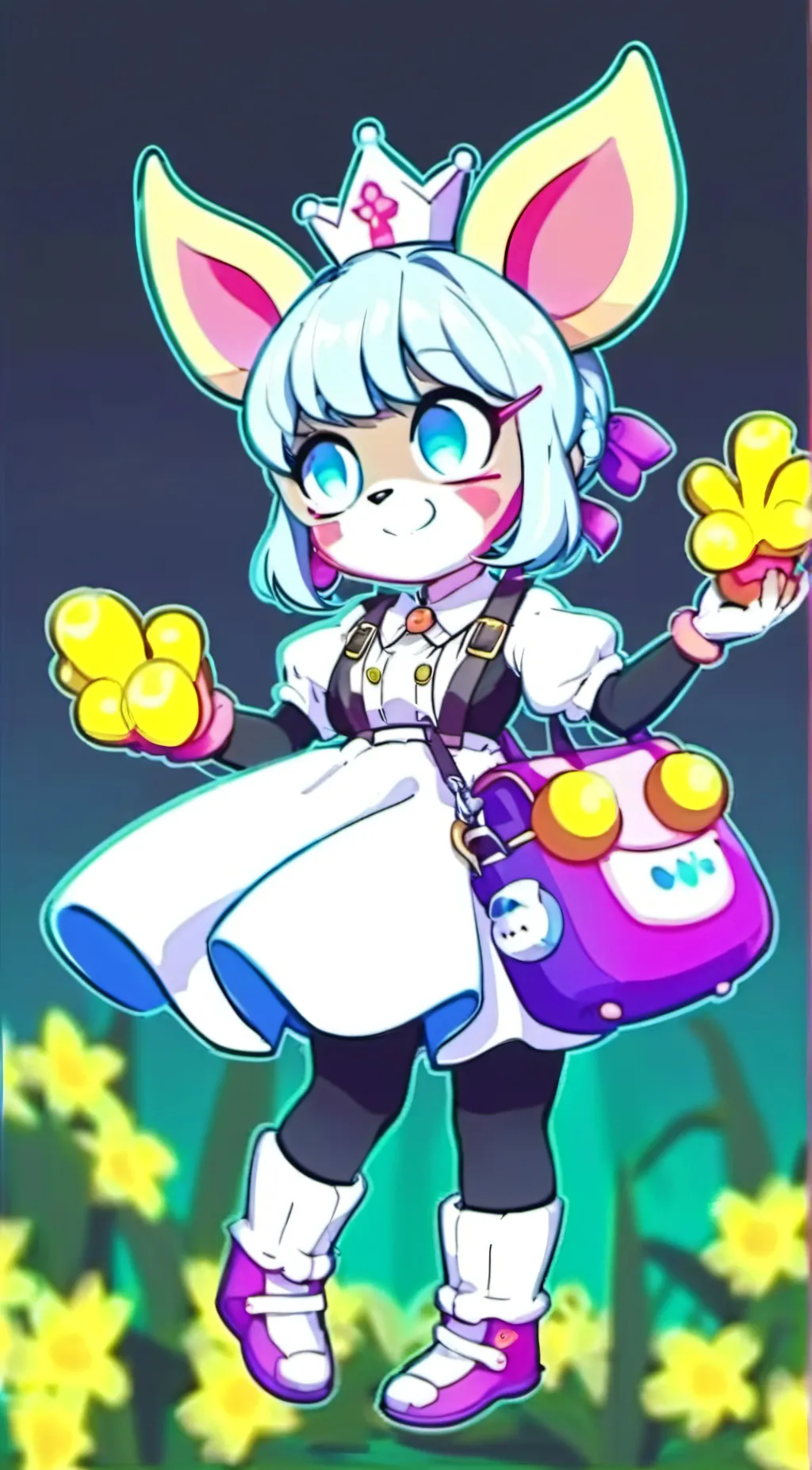 ai character: crafty corn background