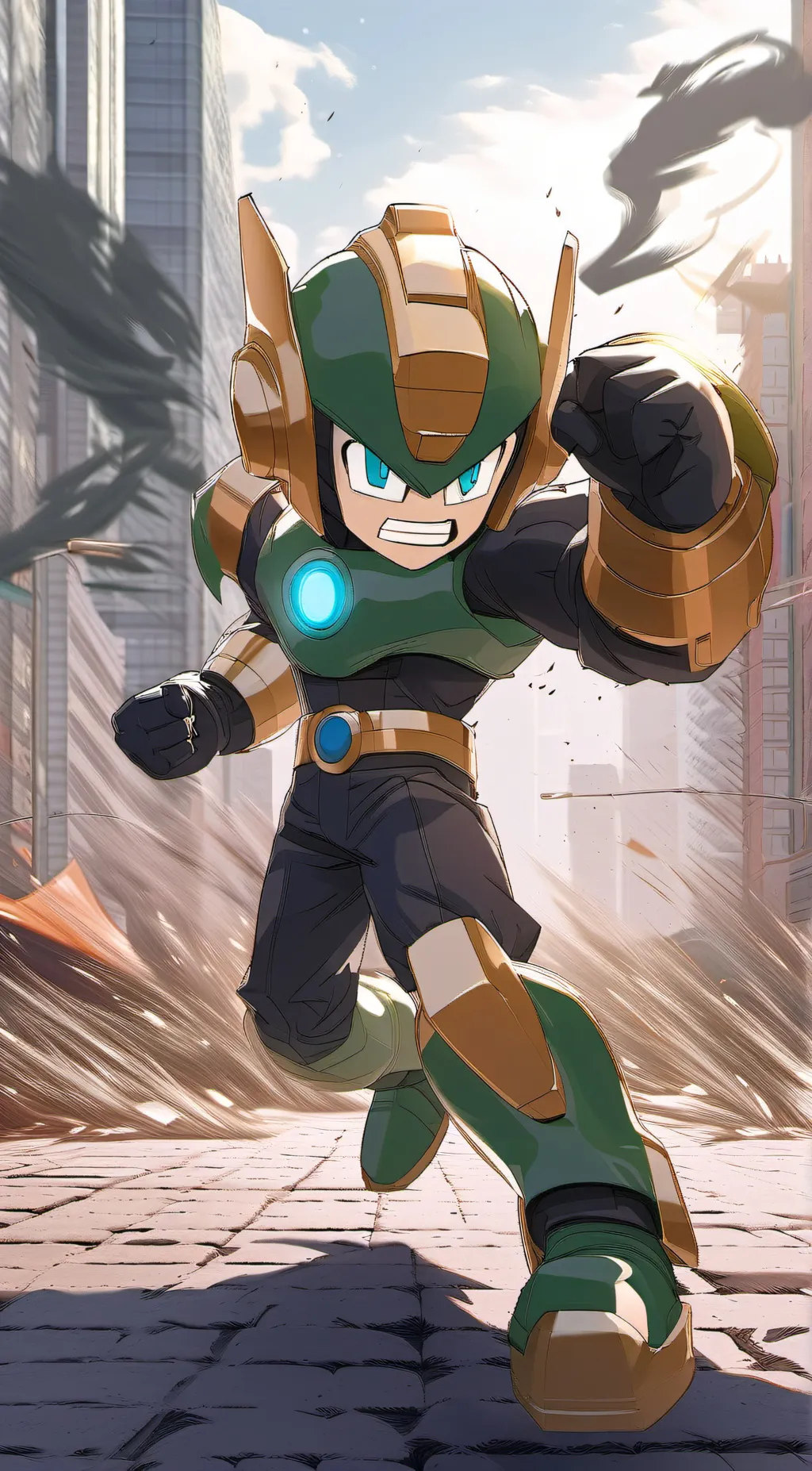 ai character: Tornado Man background