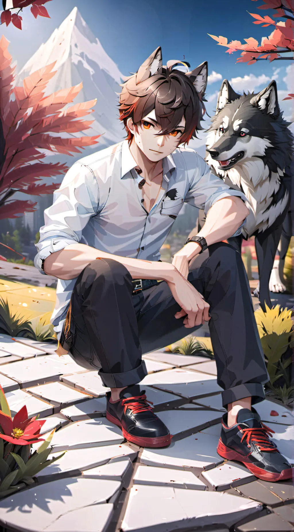 ai character: Daniel  background