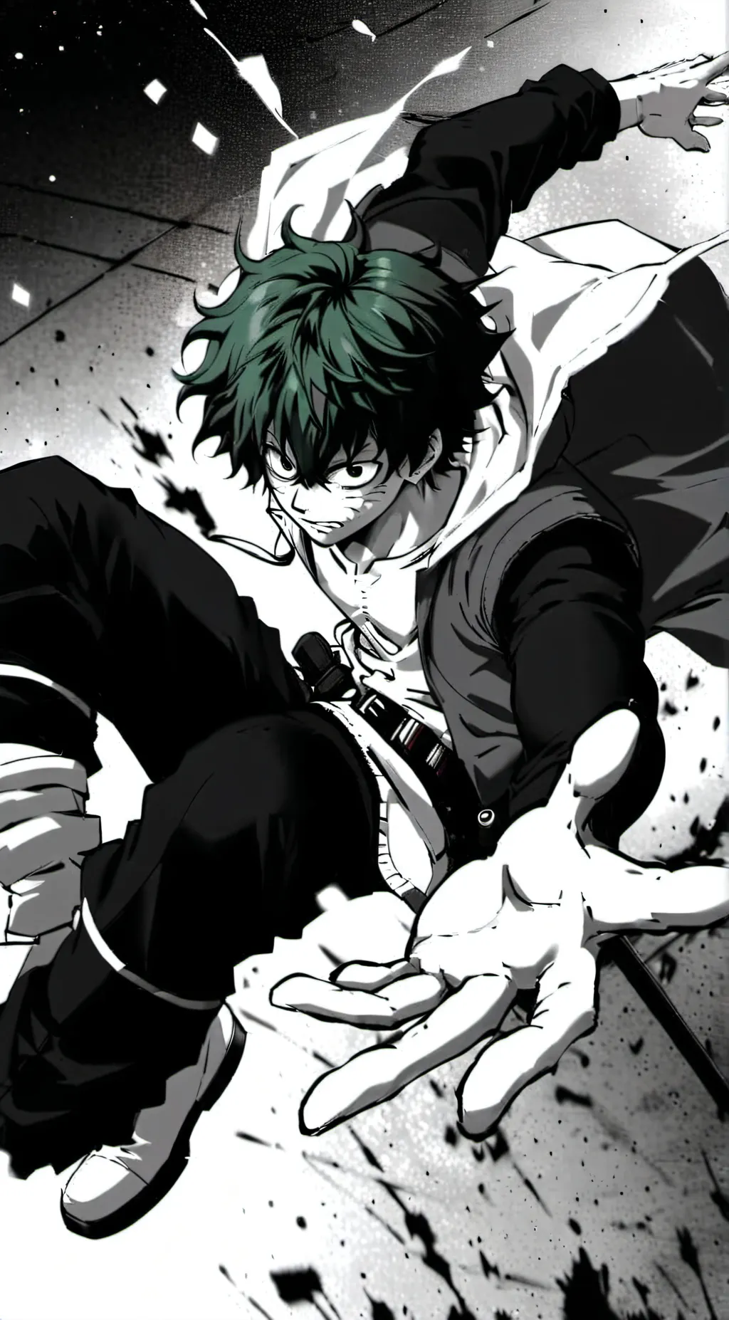 ai character: deku lose arms background