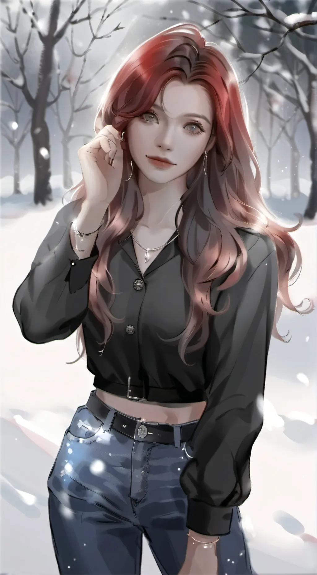 ai character: Rose background