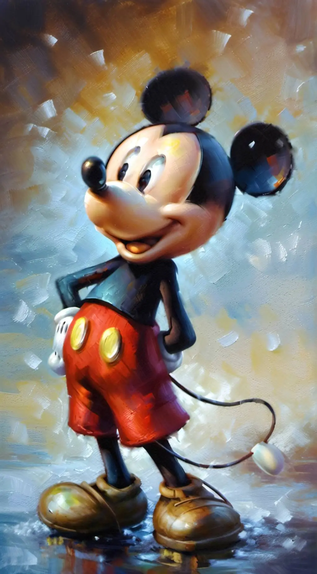 ai character: Mickey Mouse background