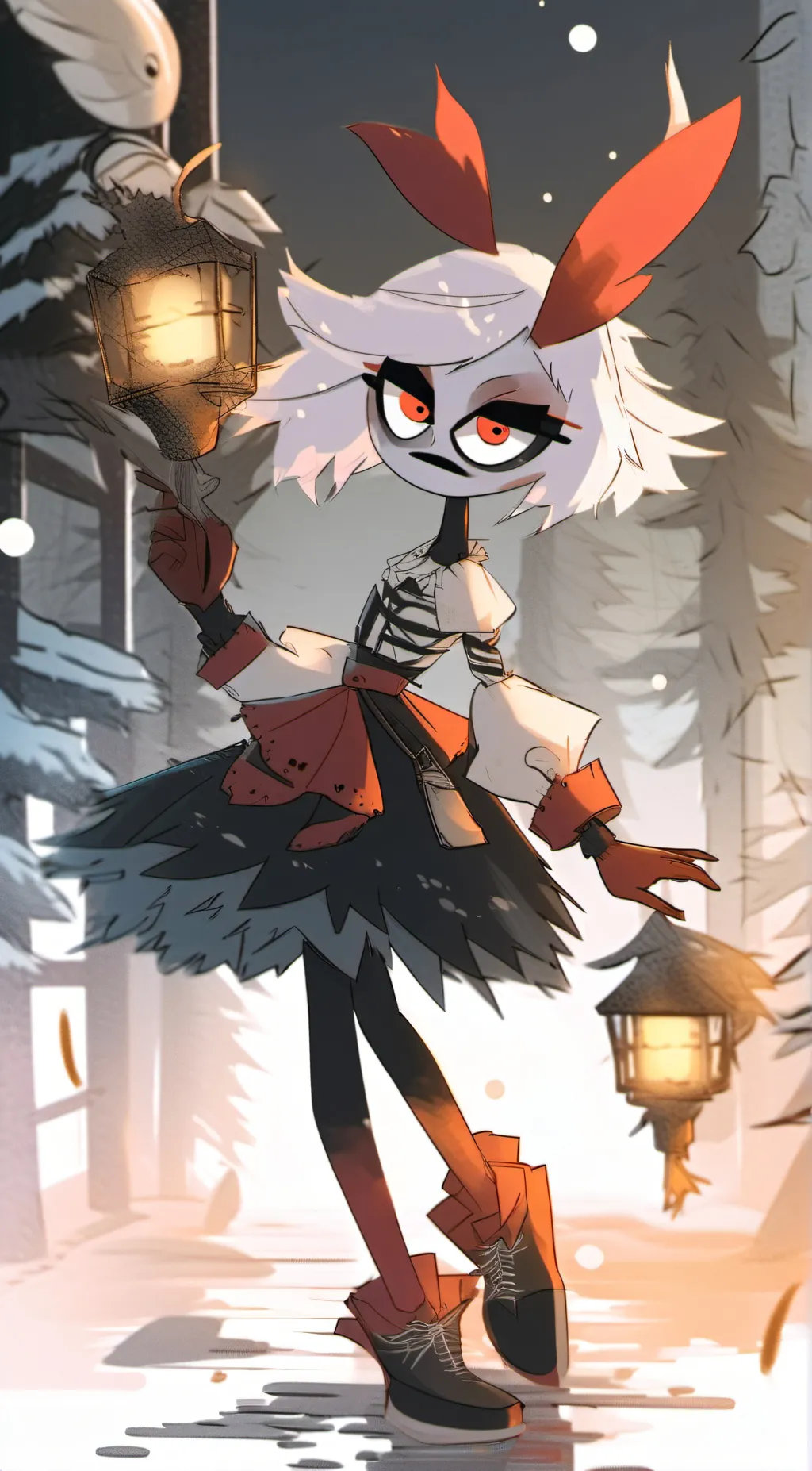 ai character: Luna moondust background