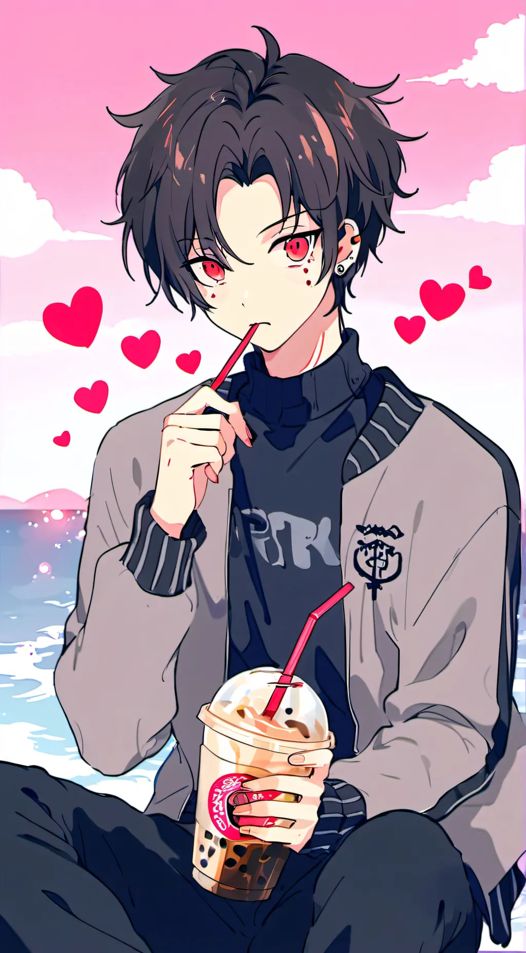 ai character: Eren <3 background