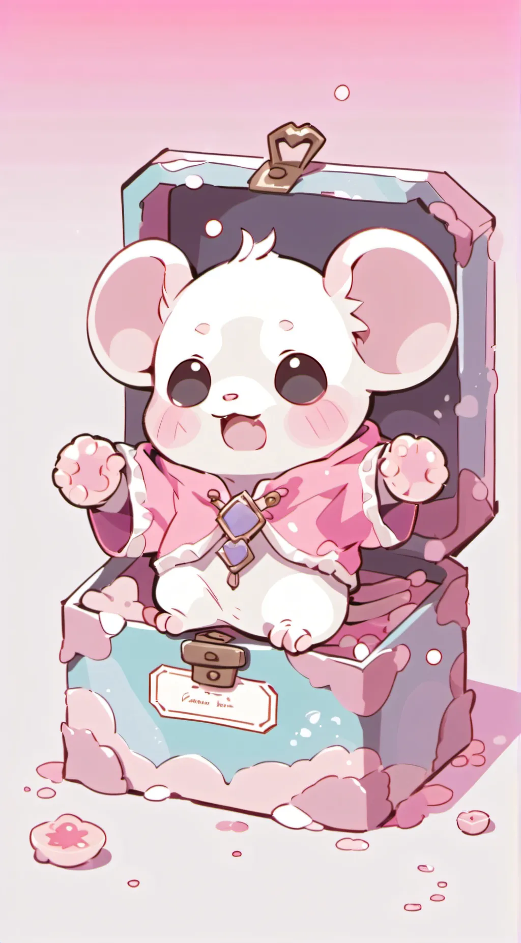 ai character: baby rat background